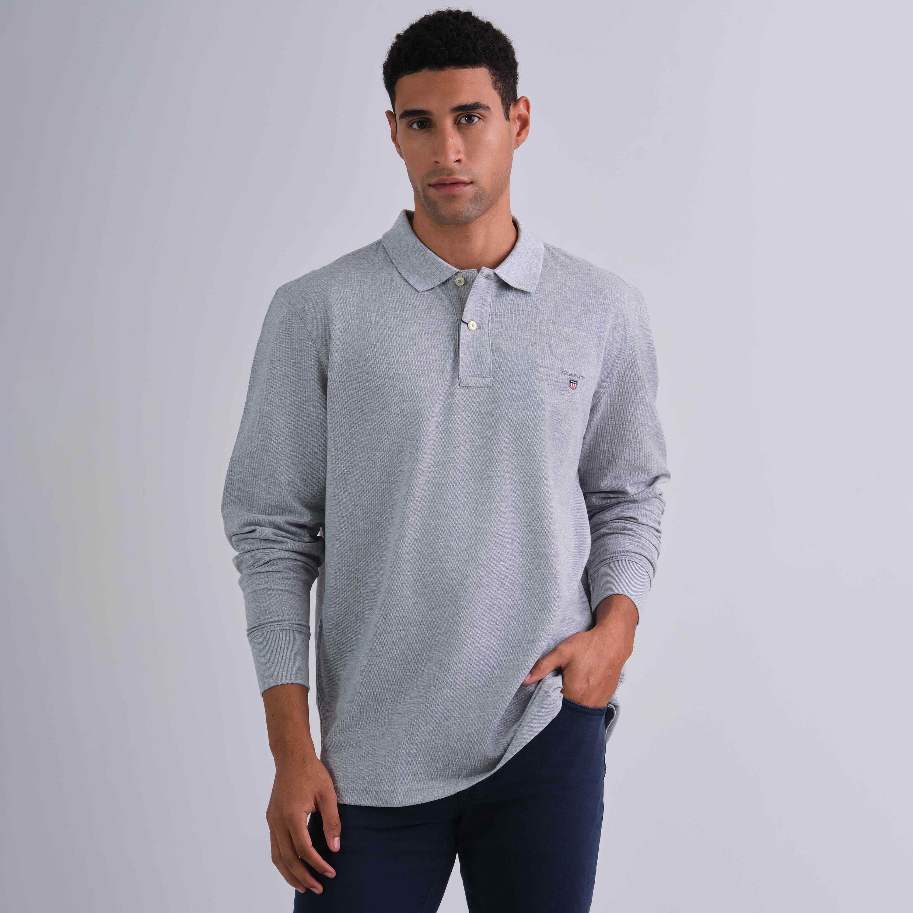 Gant Plain Collared Long Sleeves Men's Rugger-men-clothing-tshirtsandpolos-tshirts-image-4