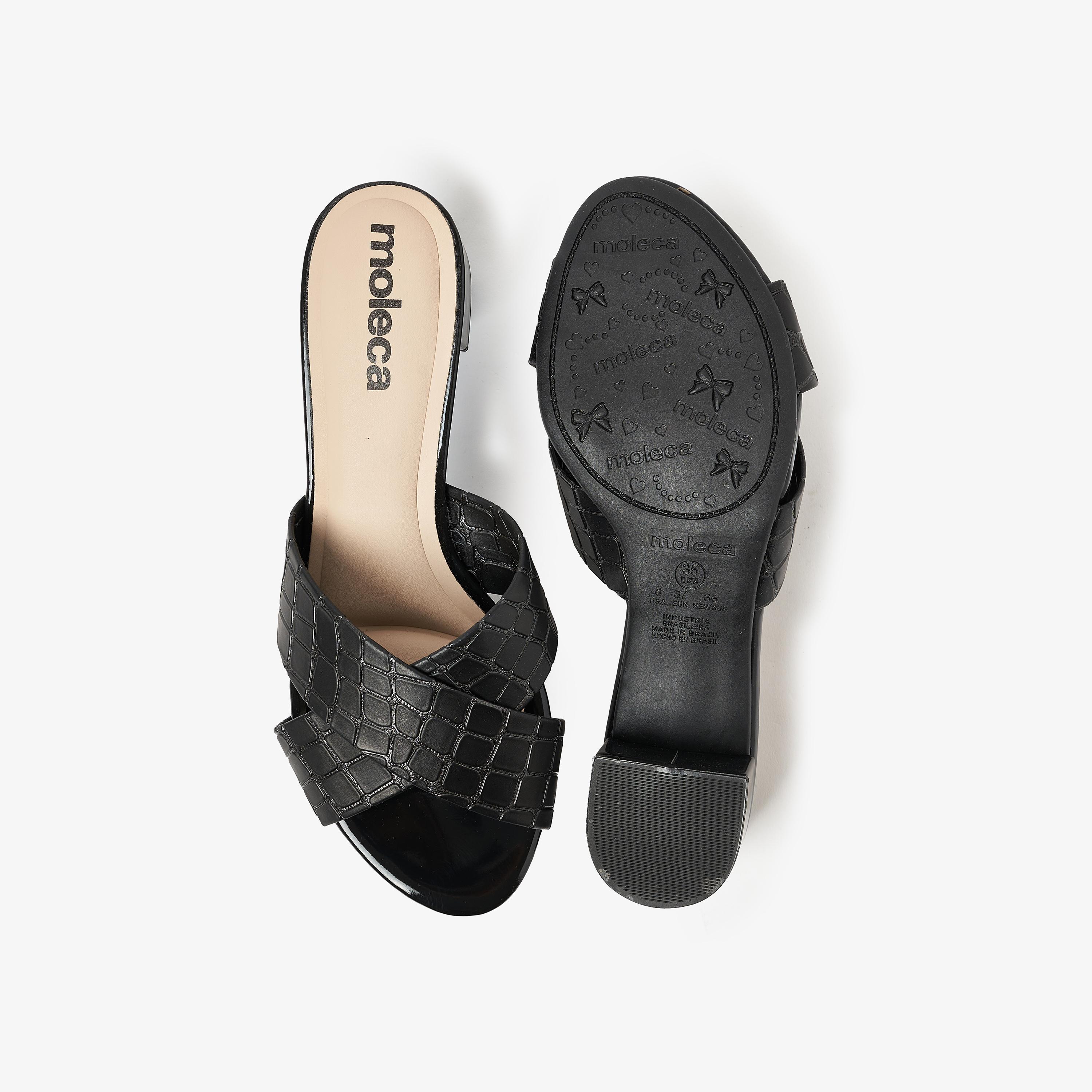 حذاء موليكا النسائي ذو كعب سميك من جلد التمساح | 5259-807-25851-women-shoes-heels-image-4
