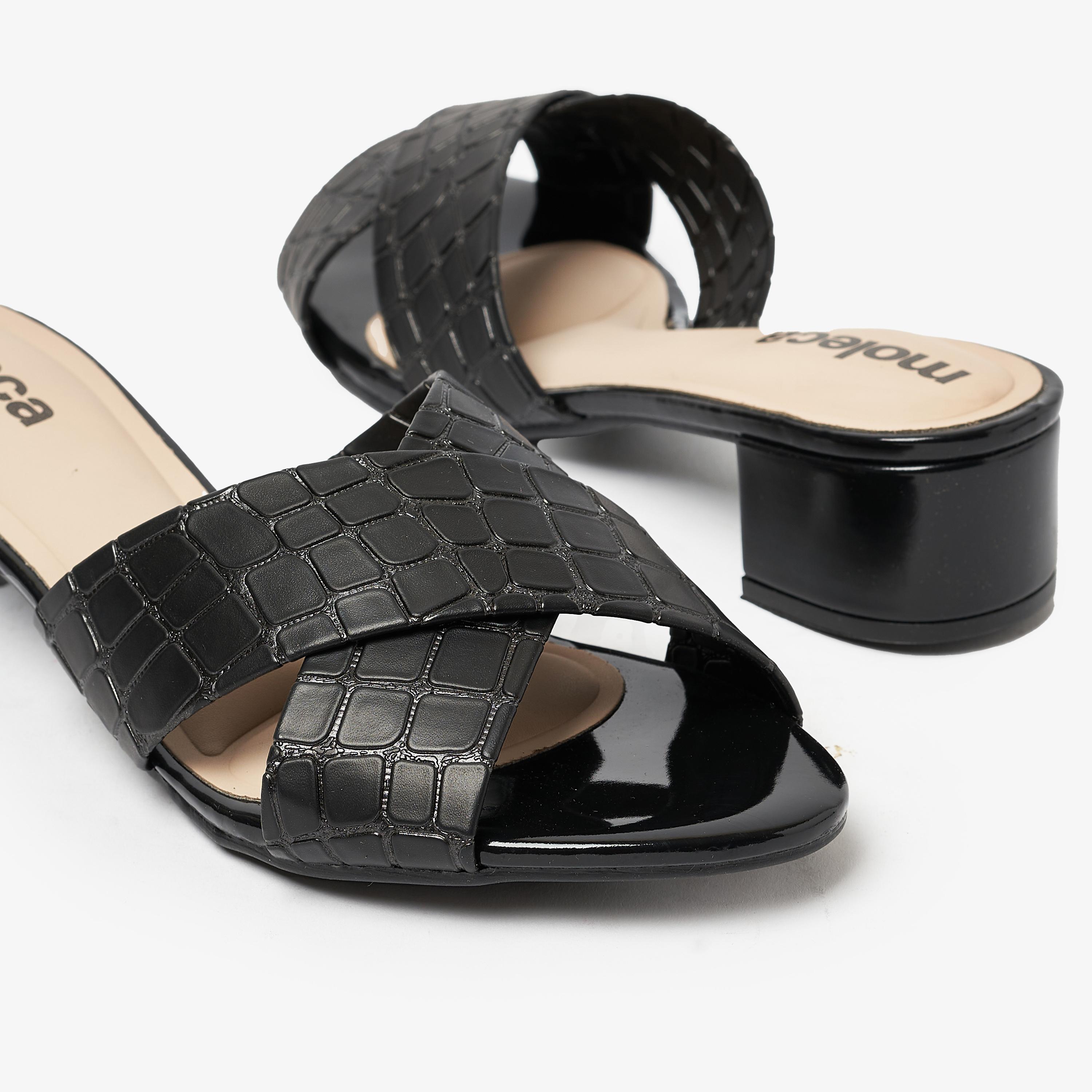 حذاء موليكا النسائي ذو كعب سميك من جلد التمساح | 5259-807-25851-women-shoes-heels-image-5