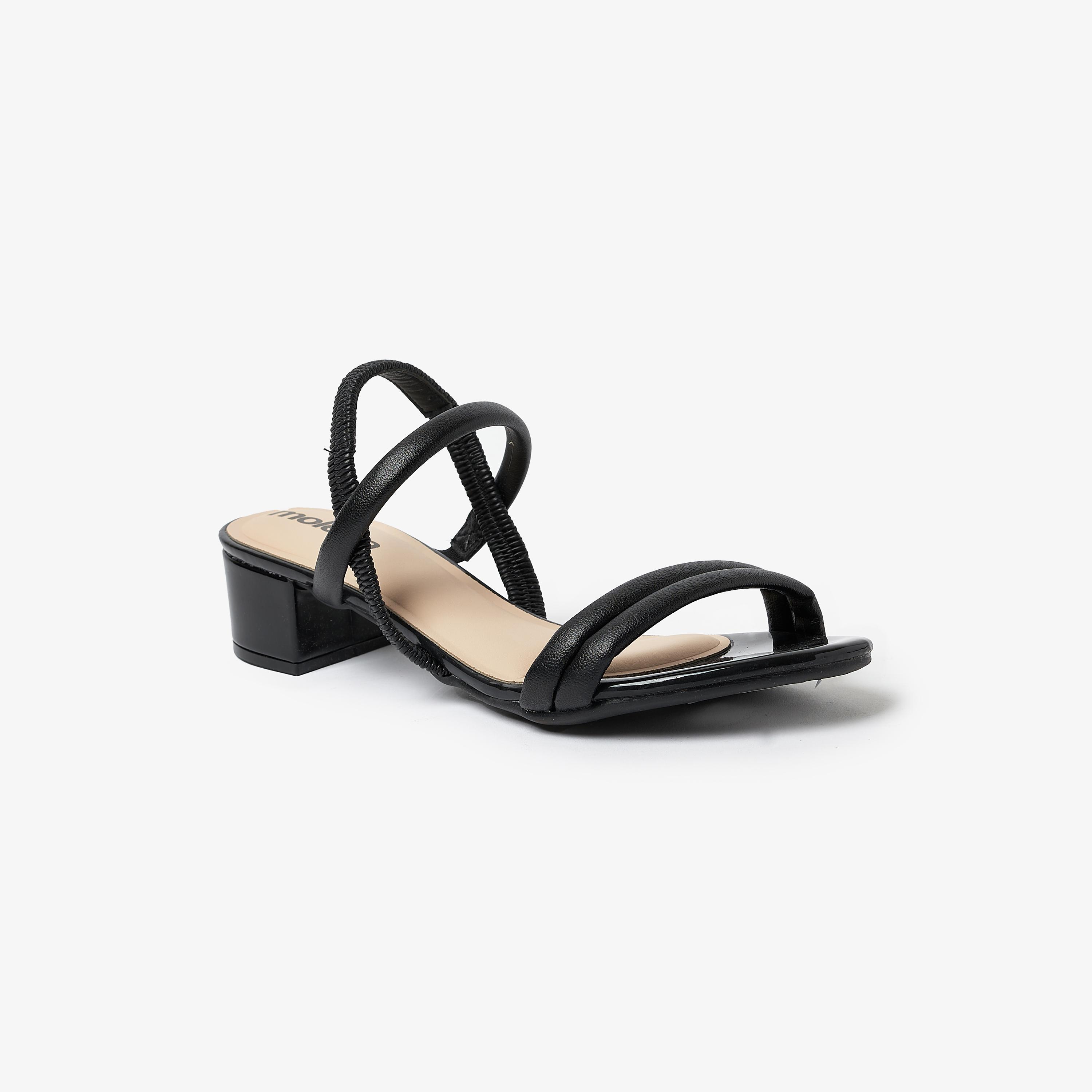 صندل حذاء نسائي بكعب عريض مع شريط خلفي من موليكا | 5259-846-23919-women-shoes-heels-image-1