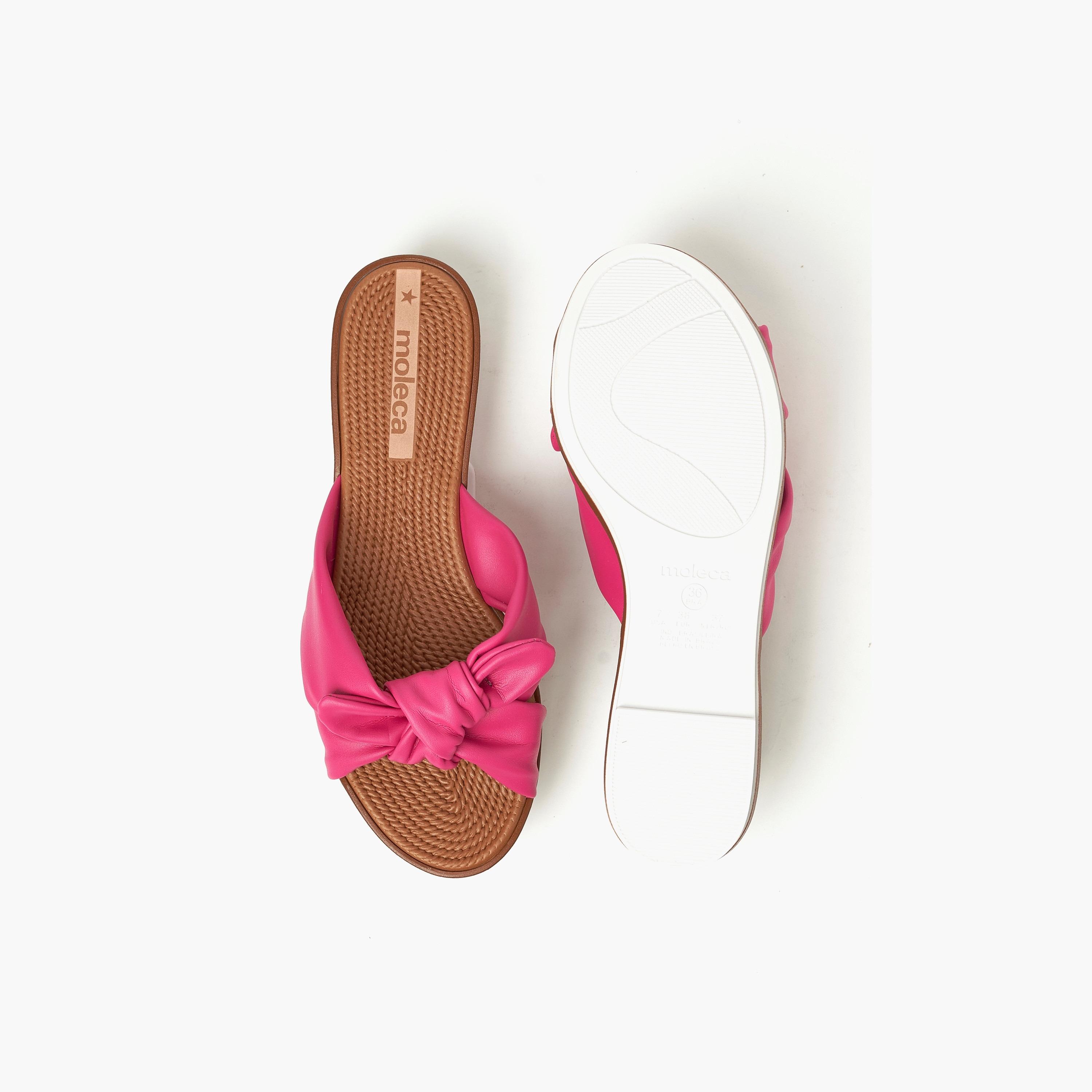 Moleca by Geoomnii Women's Slide Sandals with Knot Strap | 5297-456-18462       -women-shoes-sandals-flats-image-4