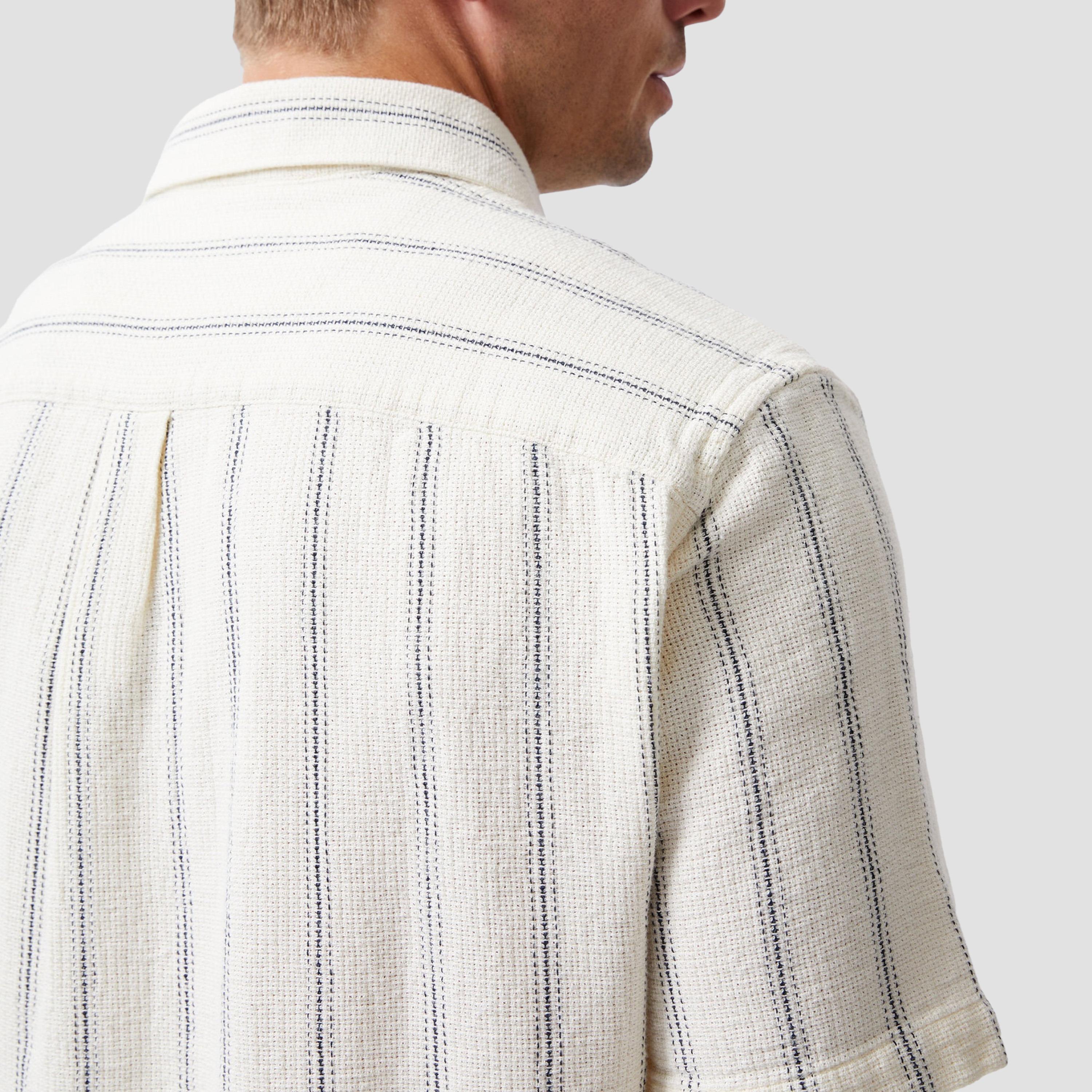 French Connection Regular Fit Striped Collared Short Sleeves Men's Shirt-men-clothing-shirts-image-3