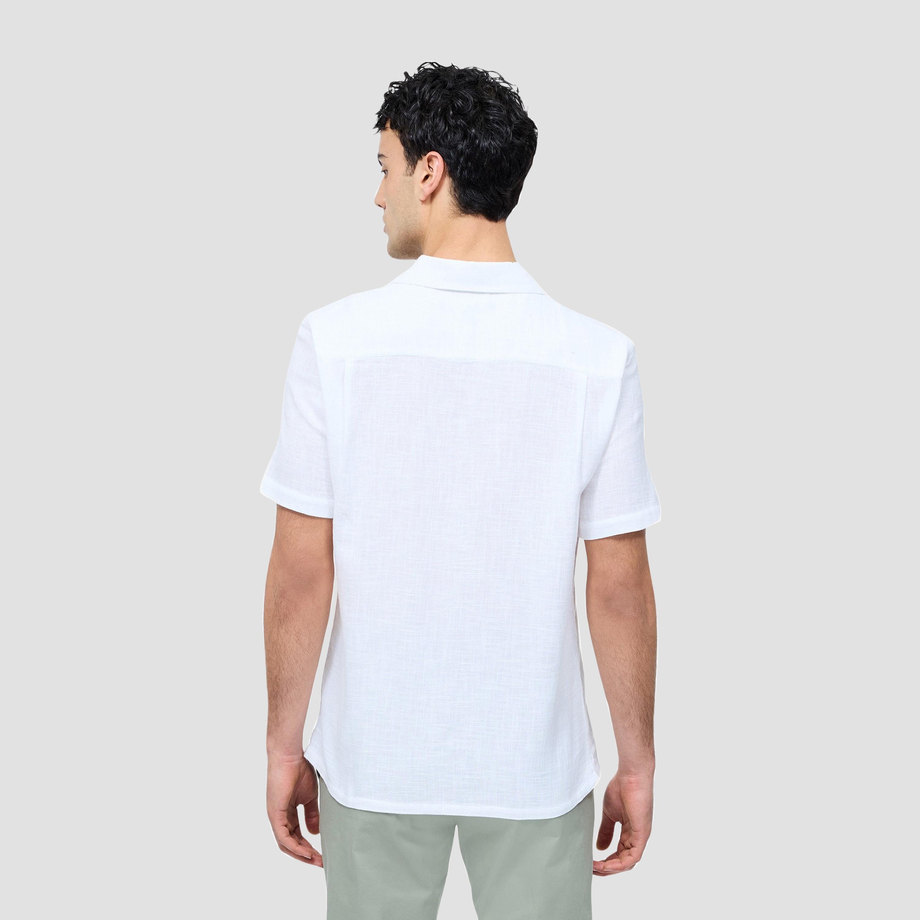 French Connection Regular Fit Plain Collared Short Sleeves Men's Shirt-men-clothing-shirts-image-4