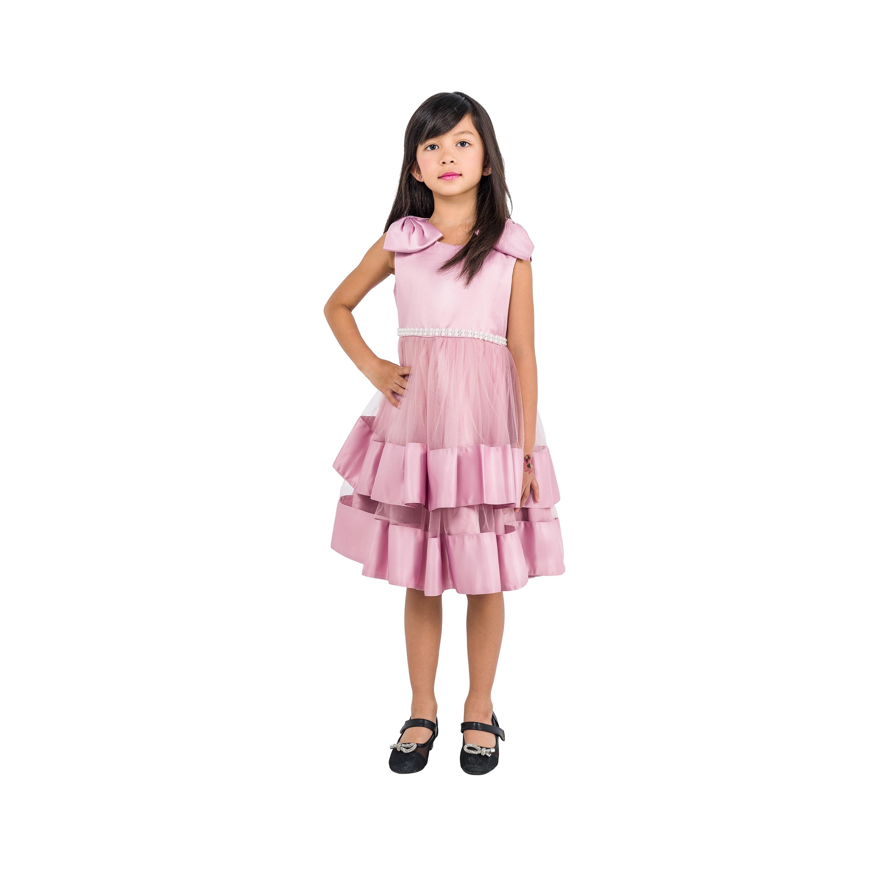 Babyqlo Solid Sleeveless Party Dress-girls-clothing-dressesandjumpsuits-image-1