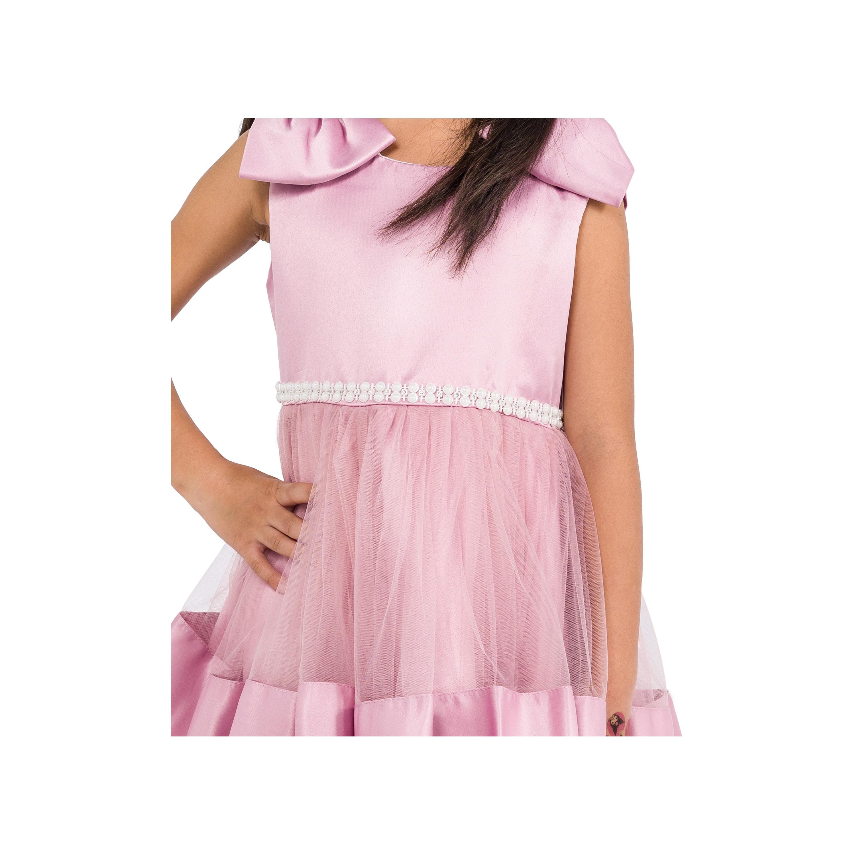 Babyqlo Solid Sleeveless Party Dress-girls-clothing-dressesandjumpsuits-image-4