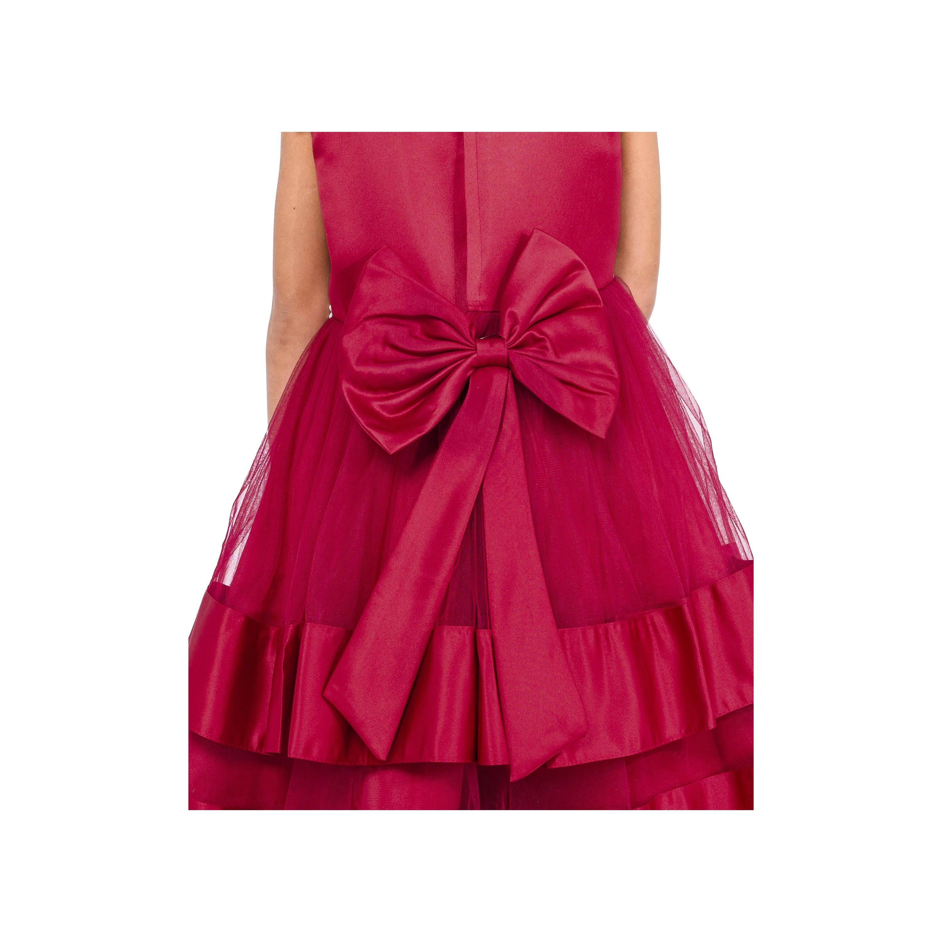 Babyqlo Solid Sleeveless Party Dress-girls-clothing-dressesandjumpsuits-image-4