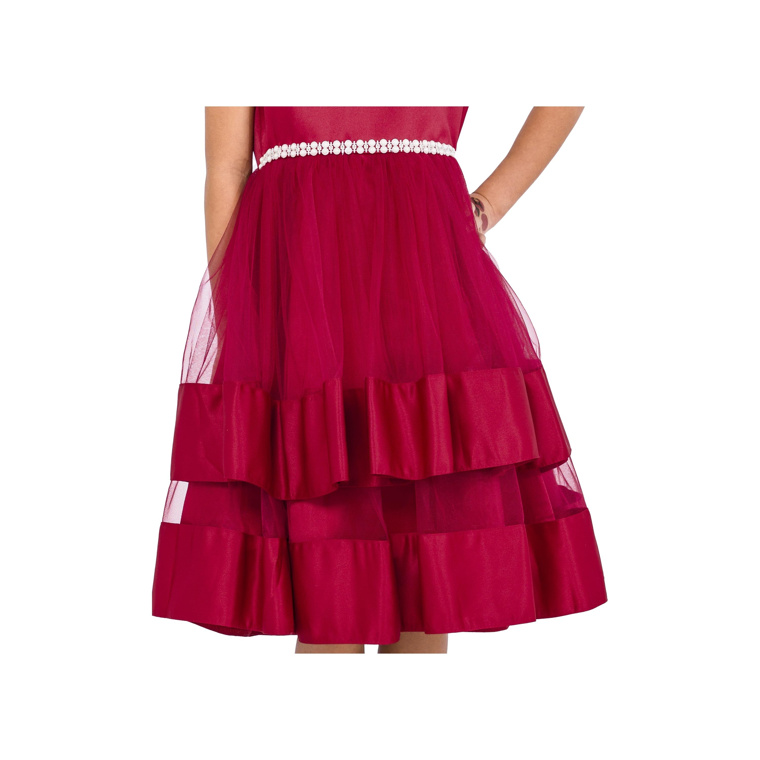 Babyqlo Solid Sleeveless Party Dress-girls-clothing-dressesandjumpsuits-image-5