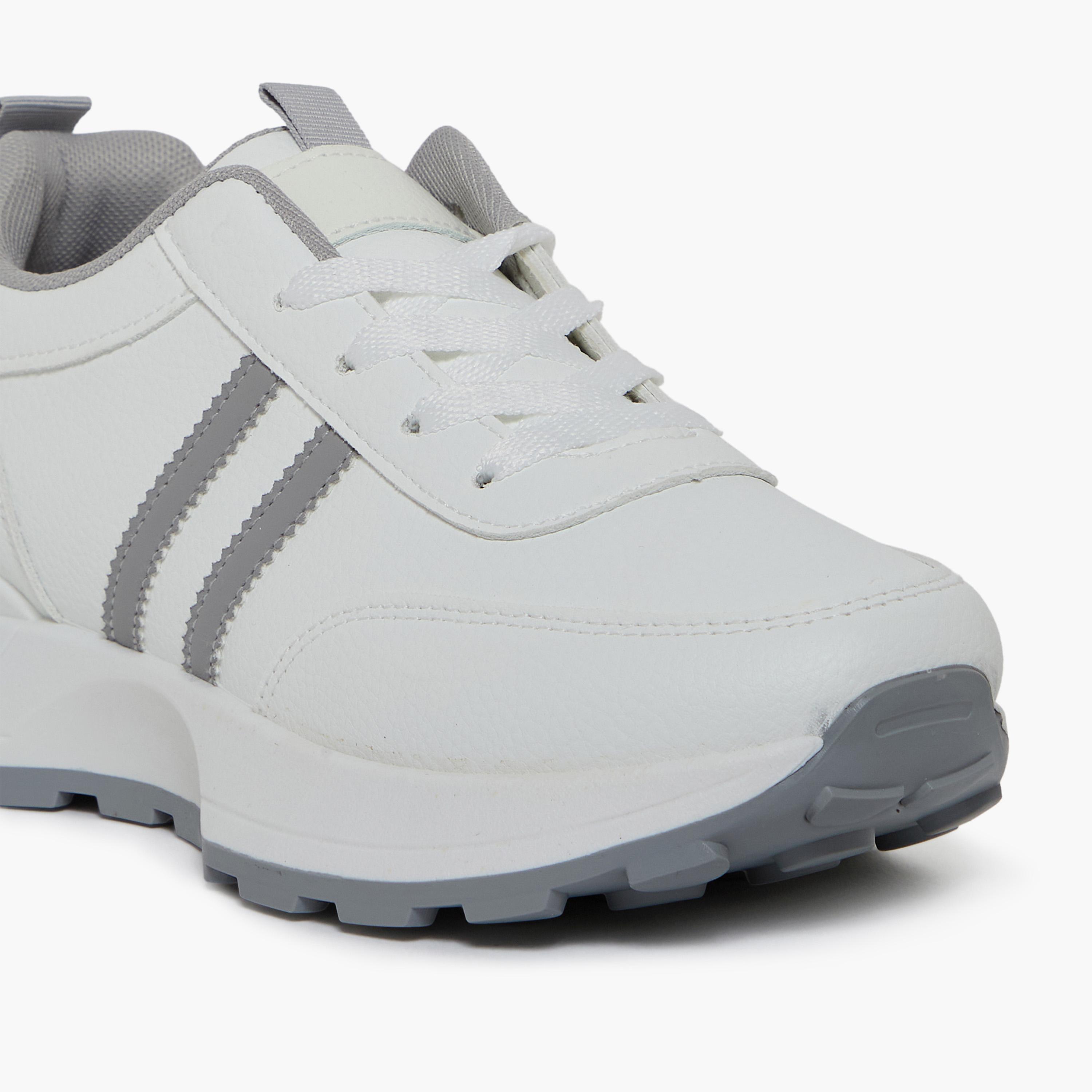 جيومني - حذاء رياضي إيلكر برباط نعل سميك كاحل منخفض للنساء | 533TF311-14-GREY-women-shoes-sneakers-image-2