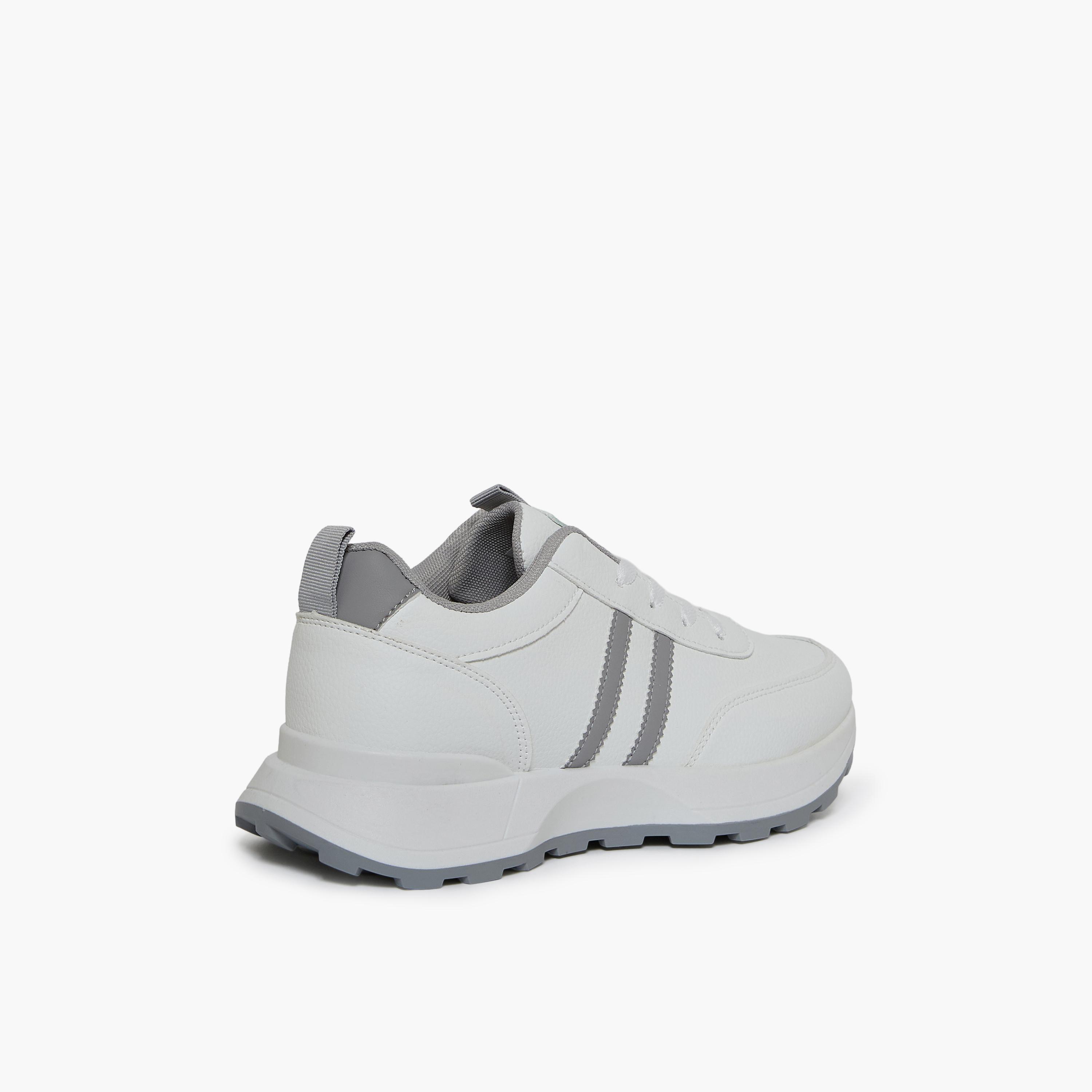 جيومني - حذاء رياضي إيلكر برباط نعل سميك كاحل منخفض للنساء | 533TF311-14-GREY-women-shoes-sneakers-image-5