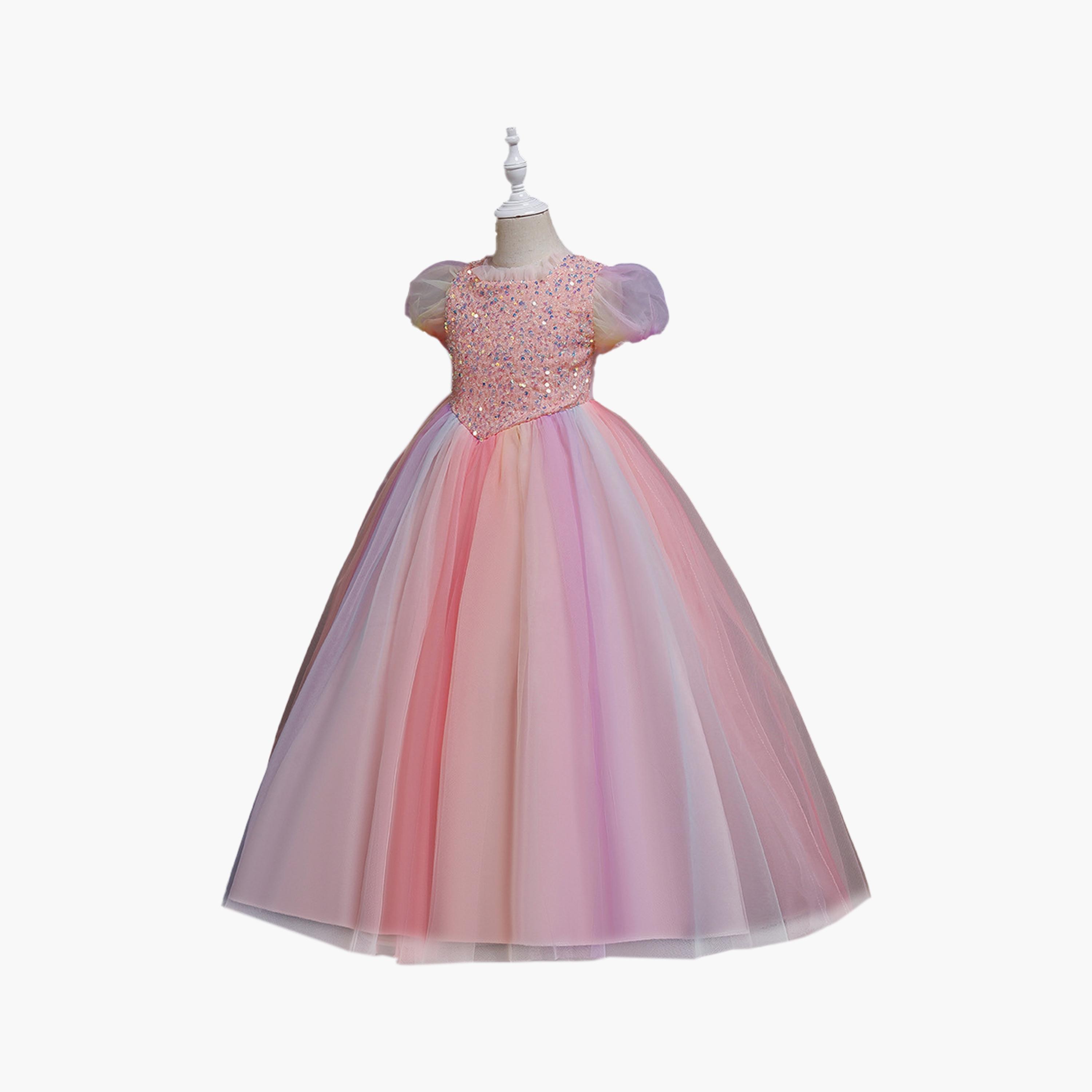 Babyqlo Princess Long Gown Embellished Party Dress -girls-clothing-dressesandjumpsuits-image-3