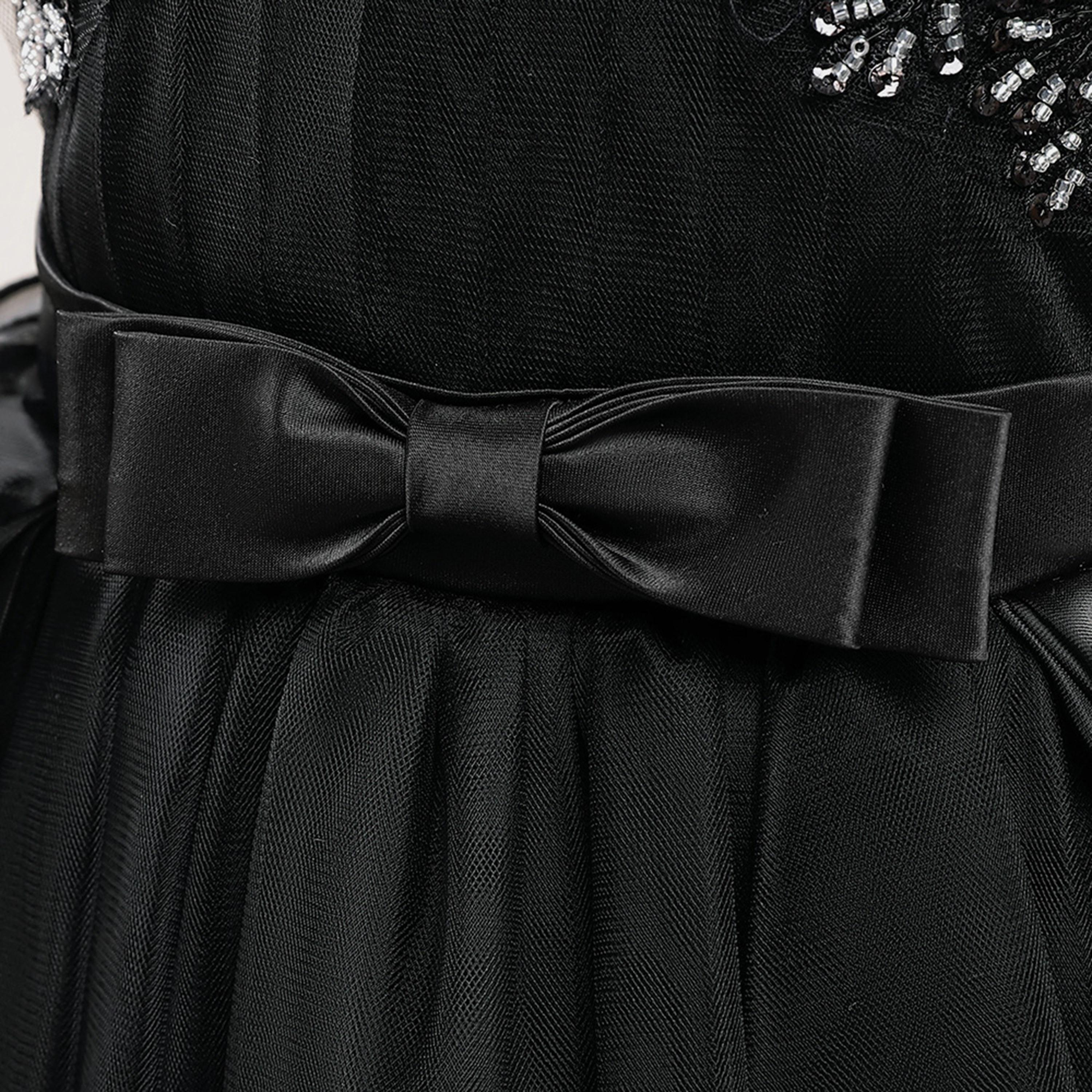 فستان بدون أكمام مزين بالترتر والفيونكة من بيبيكلو-girls-clothing-dressesandjumpsuits-image-4