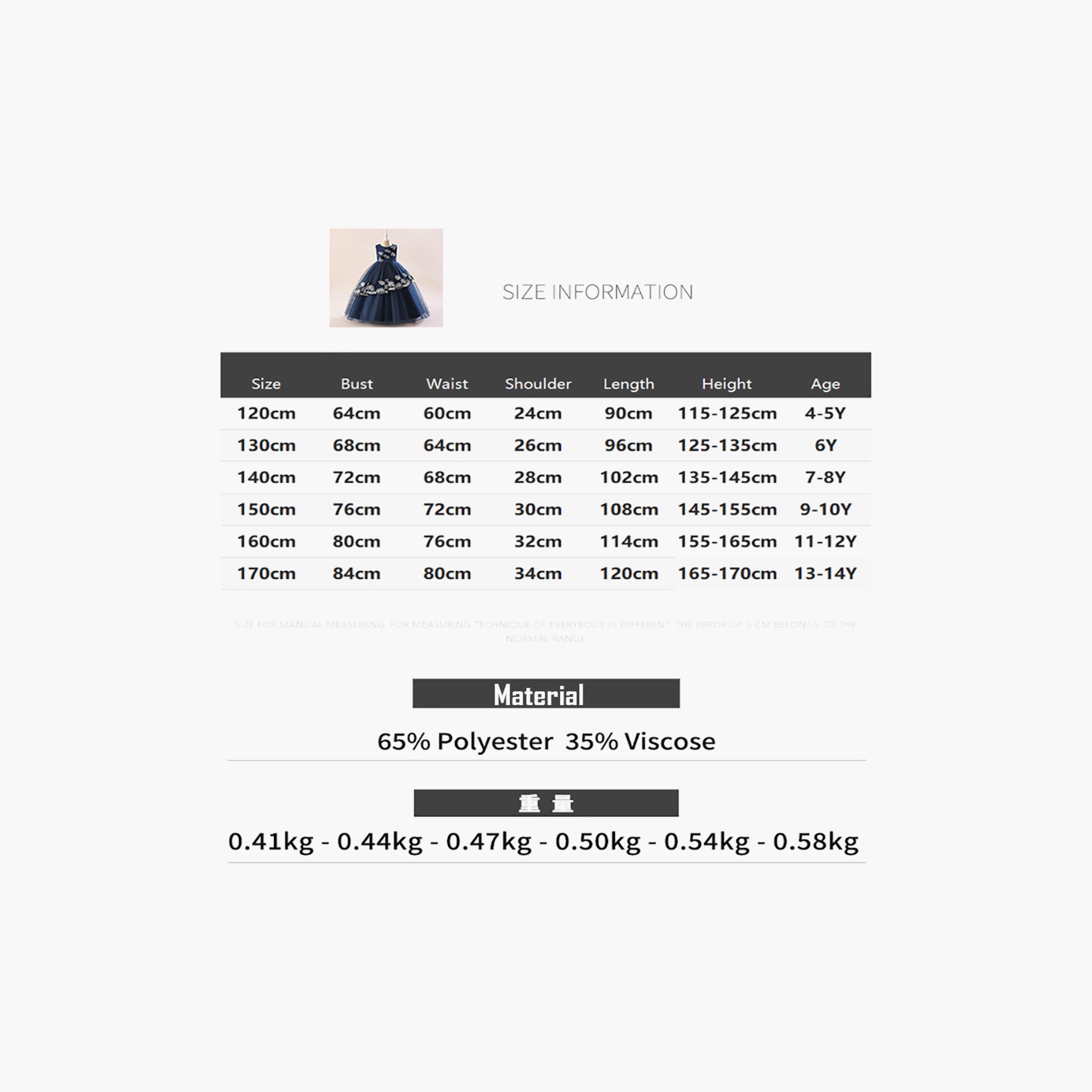 Babyqlo Embellished & Pleated Sleeveless Gown-girls-clothing-dressesandjumpsuits-image-5