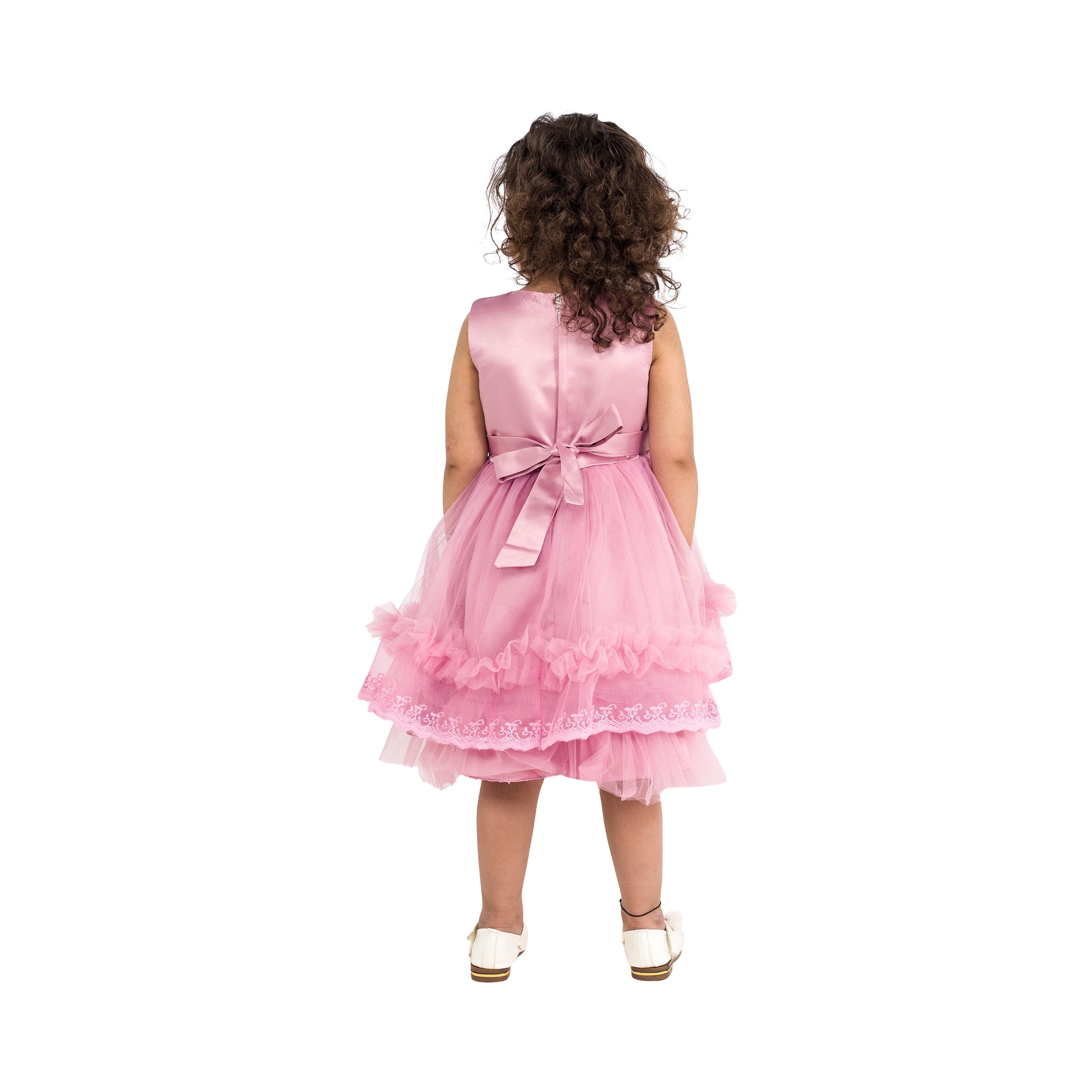 Babyqlo Embroidered Sleeveless Twinkle Tulle Princess Party Dress-baby-girls-clothing-dressesandjumpsuits-image-2