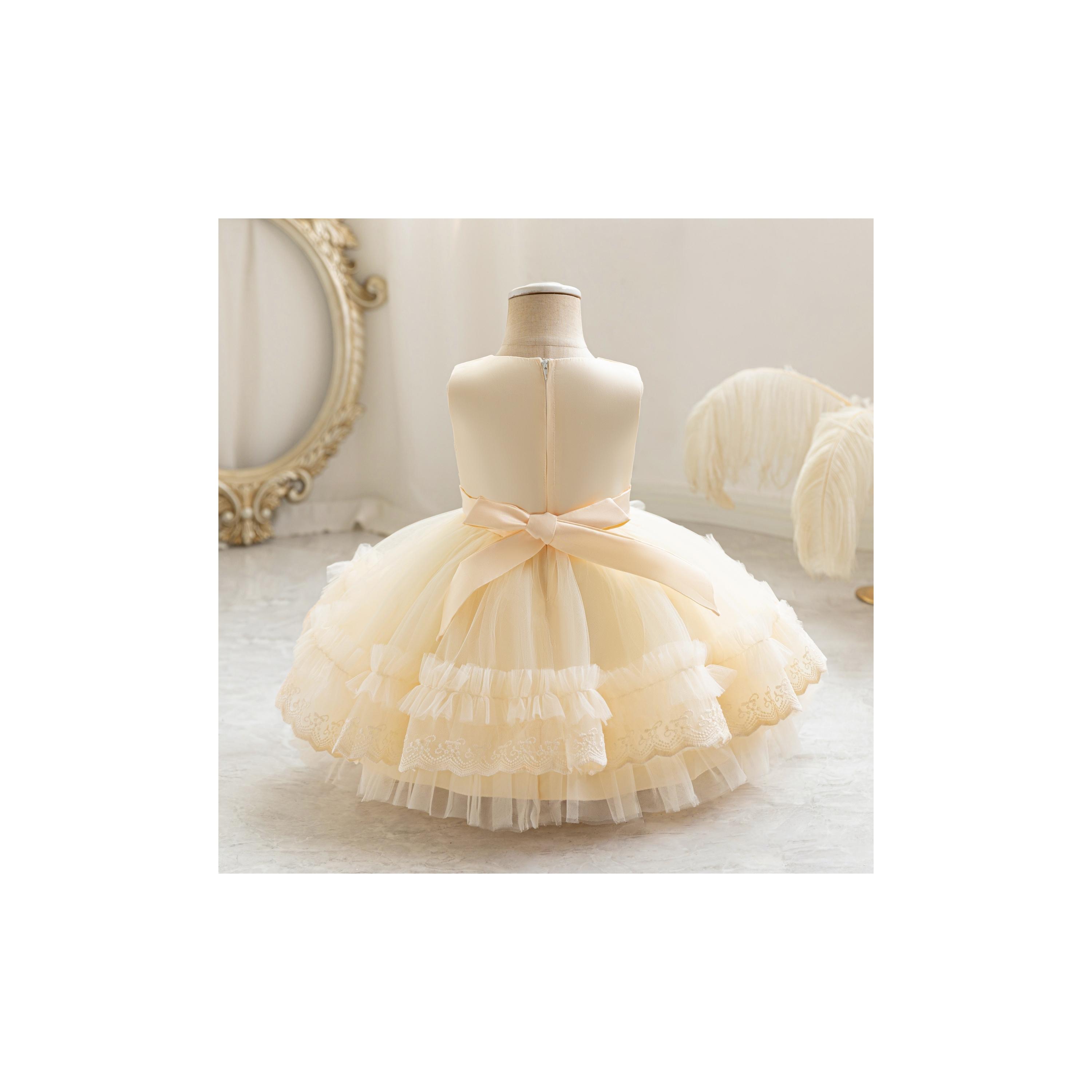 Babyqlo Embroidered Sleeveless Ruffle Party Dress-baby-girls-clothing-dressesandjumpsuits-image-2