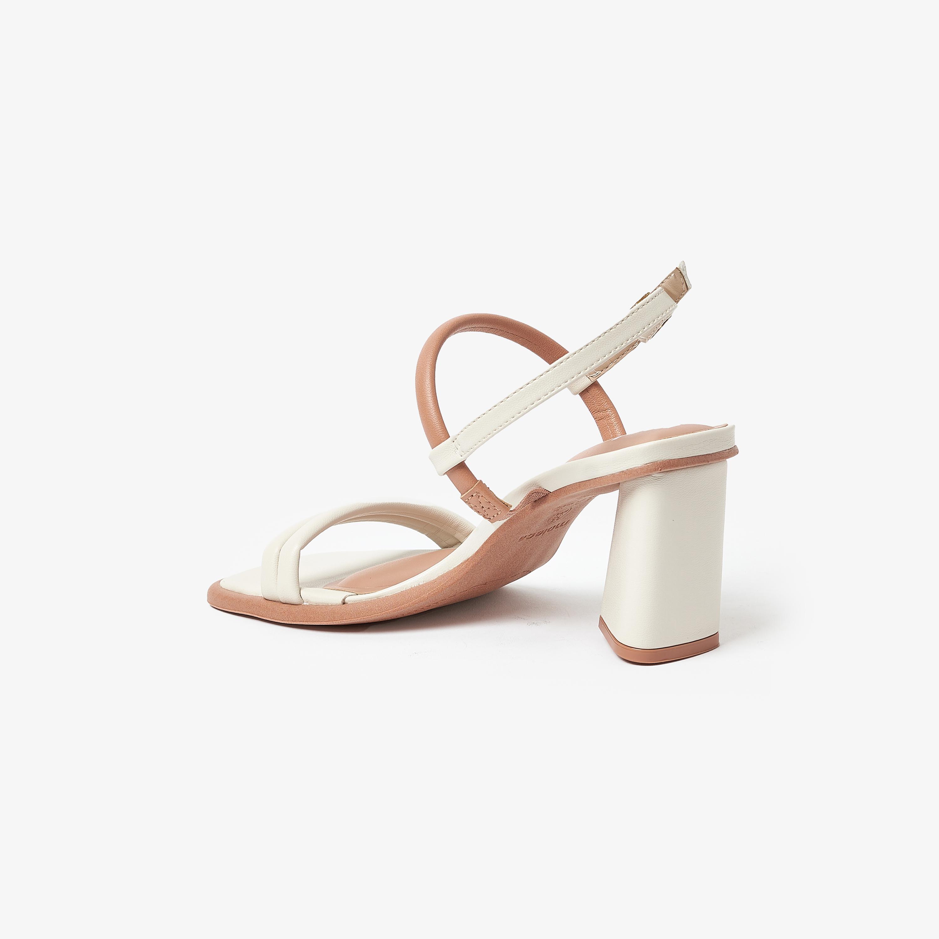 Moleca by Geoomnii Women's Block Heel Sandals with Ankle Strap | 5477-105-9592      -women-shoes-heels-image-3