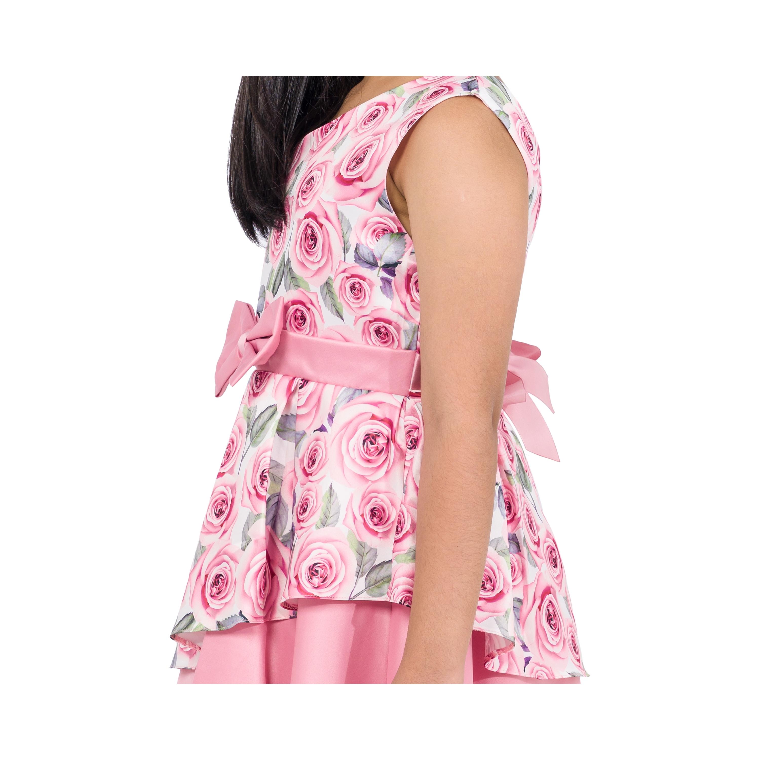 Babyqlo Rosy Delight Floral Printed Sleeveless Party Dress-girls-clothing-dressesandjumpsuits-image-5