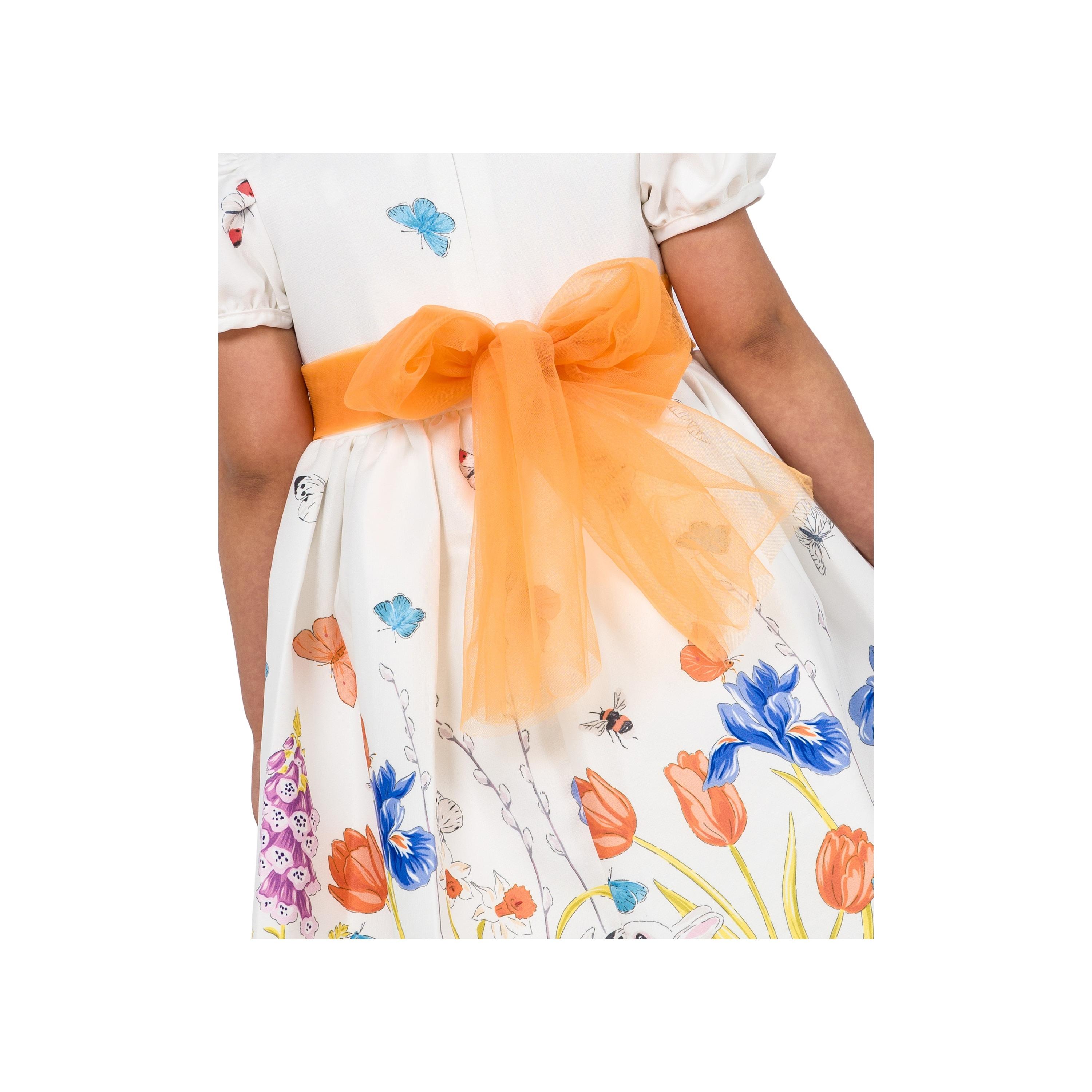 Babyqlo Floral Printed Short Sleeves Party Dress-girls-clothing-dressesandjumpsuits-image-6