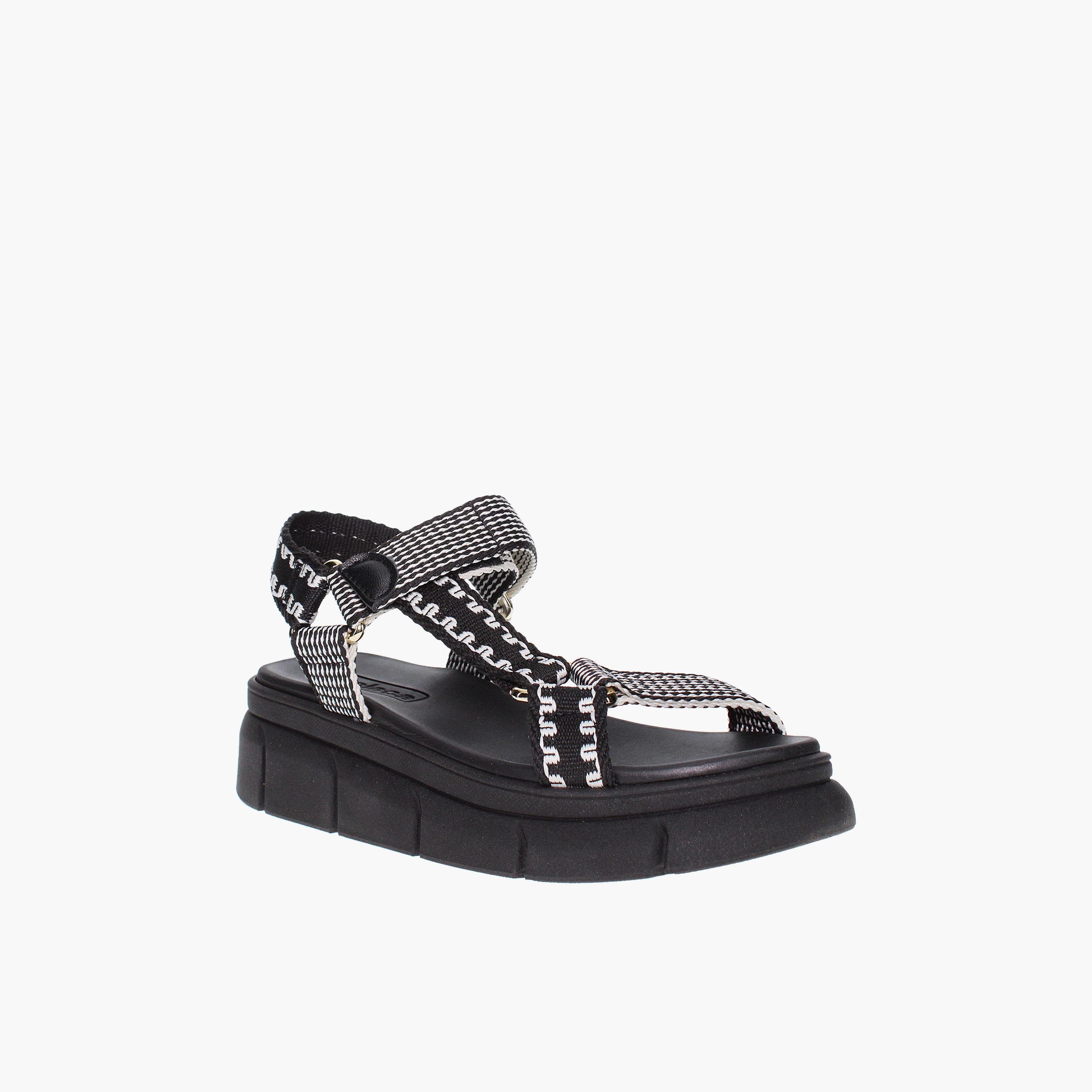 Moleca by Geoomnii Women's Hook & Loop Platform Strap Sandals | 5483-103-375-35638      -women-shoes-sandals-heeled-image-1