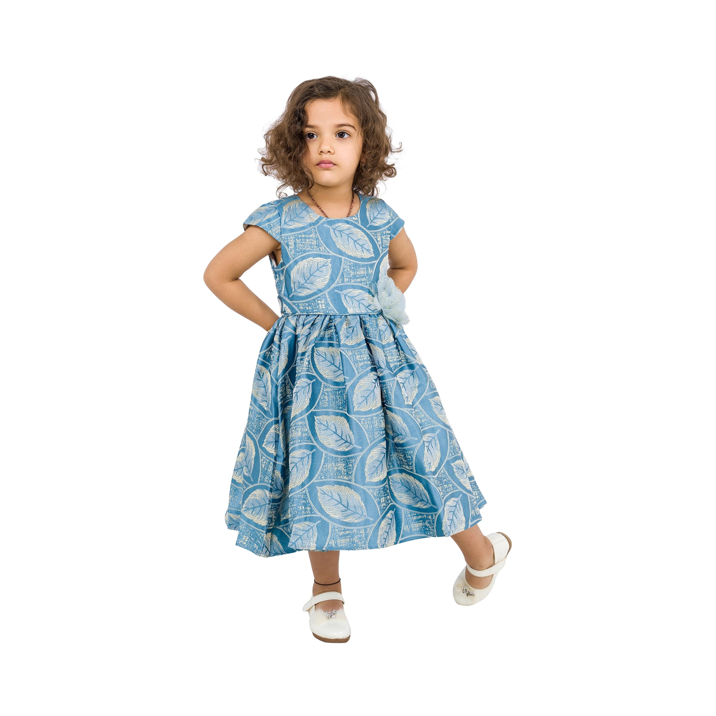 فستان حفلات بأكمام كاب مطبوع من بيبيكلو-girls-clothing-dressesandjumpsuits-image-1
