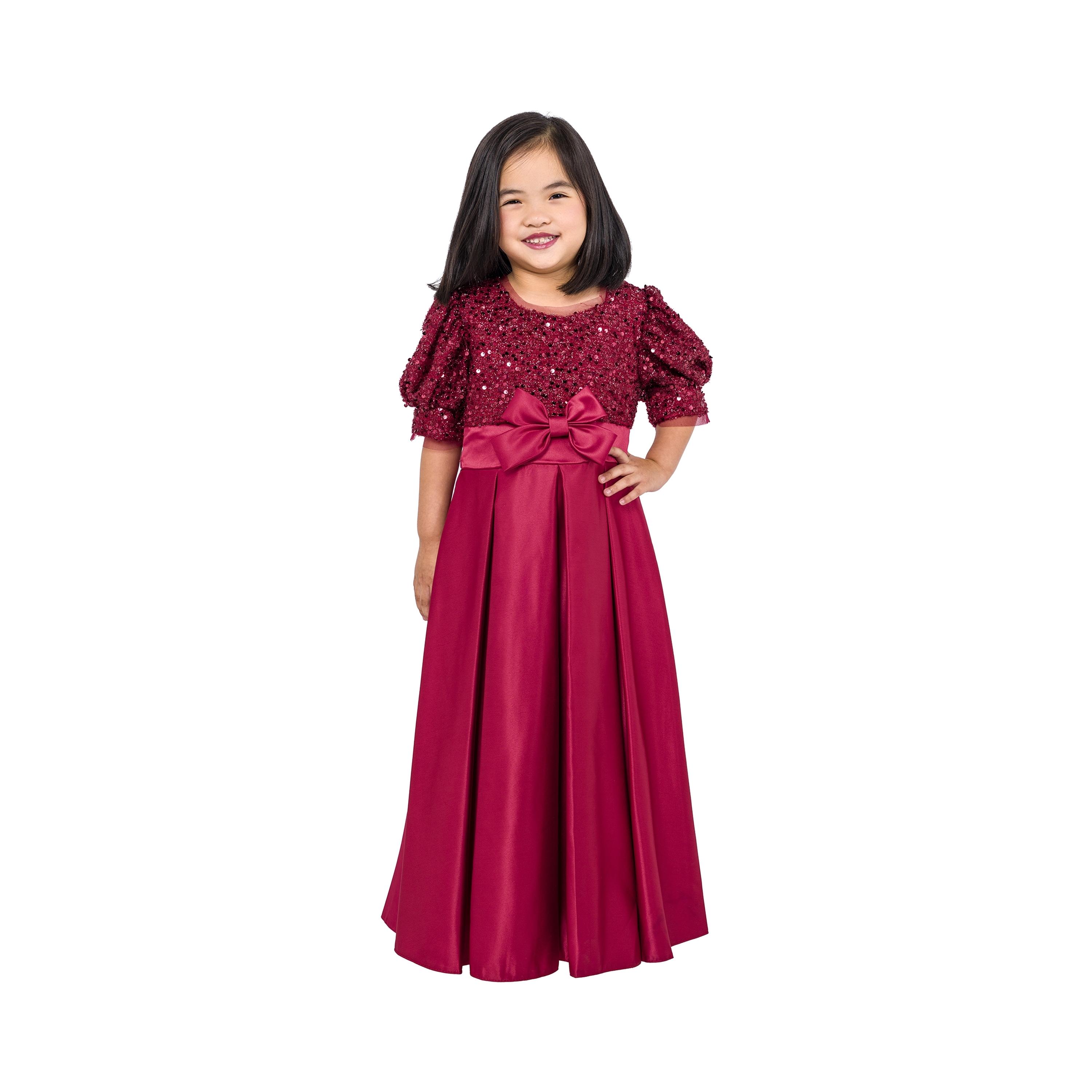 Babyqlo Embellished Short Sleeves Party Dress-girls-clothing-dressesandjumpsuits-image-1