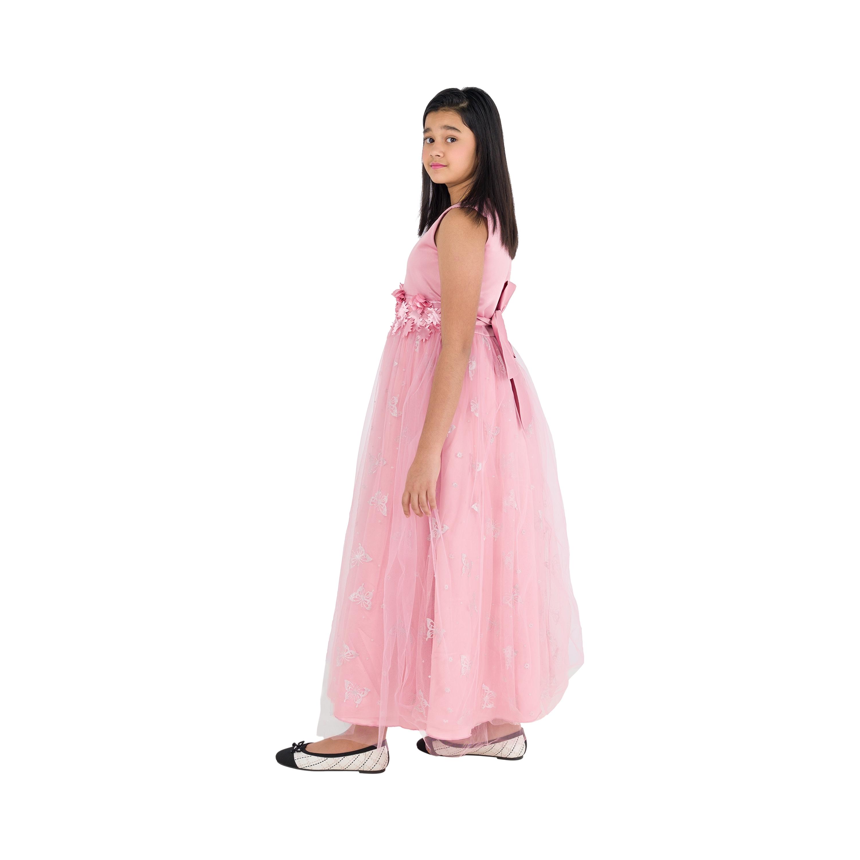 فستان حفلات بدون أكمام مطرز على شكل فراشة من بيبيكلو-girls-clothing-dressesandjumpsuits-image-3