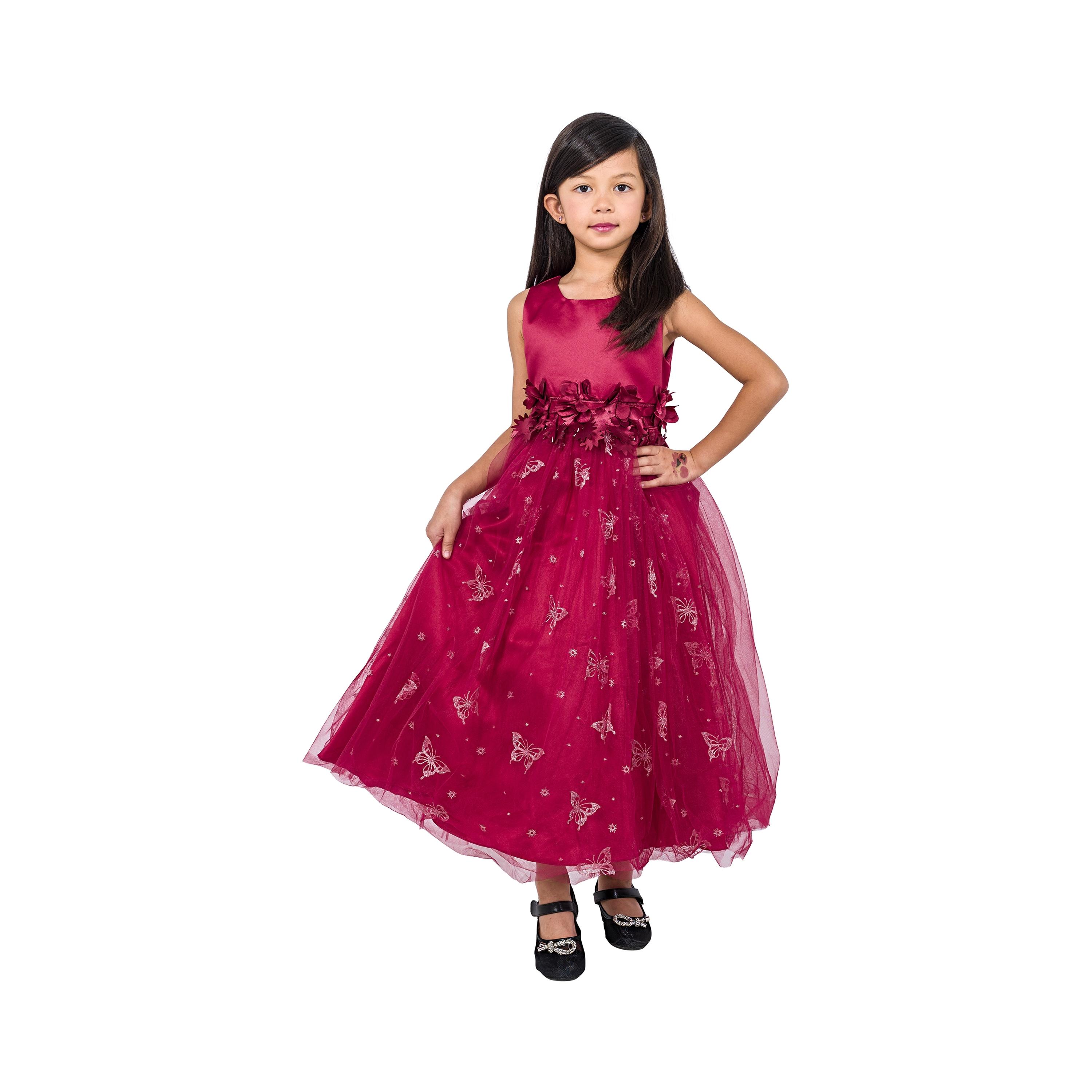 Babyqlo Embroidered Sleeveless Party Dress-girls-clothing-dressesandjumpsuits-image-1