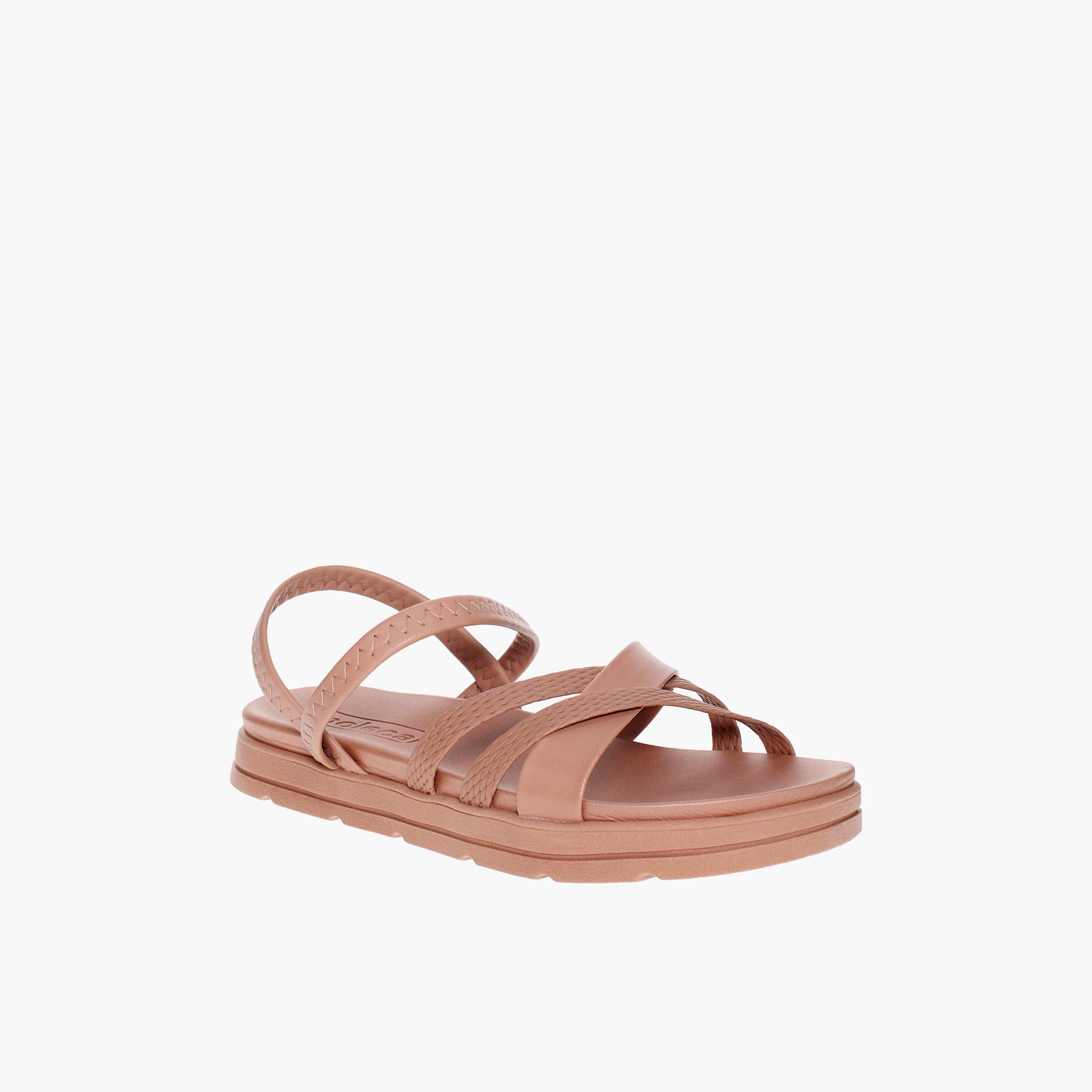 Moleca by Geoomnii Women's Elastic Flat Strap Sandals | 5490-102-26664-52531        -women-shoes-sandals-flats-image-1