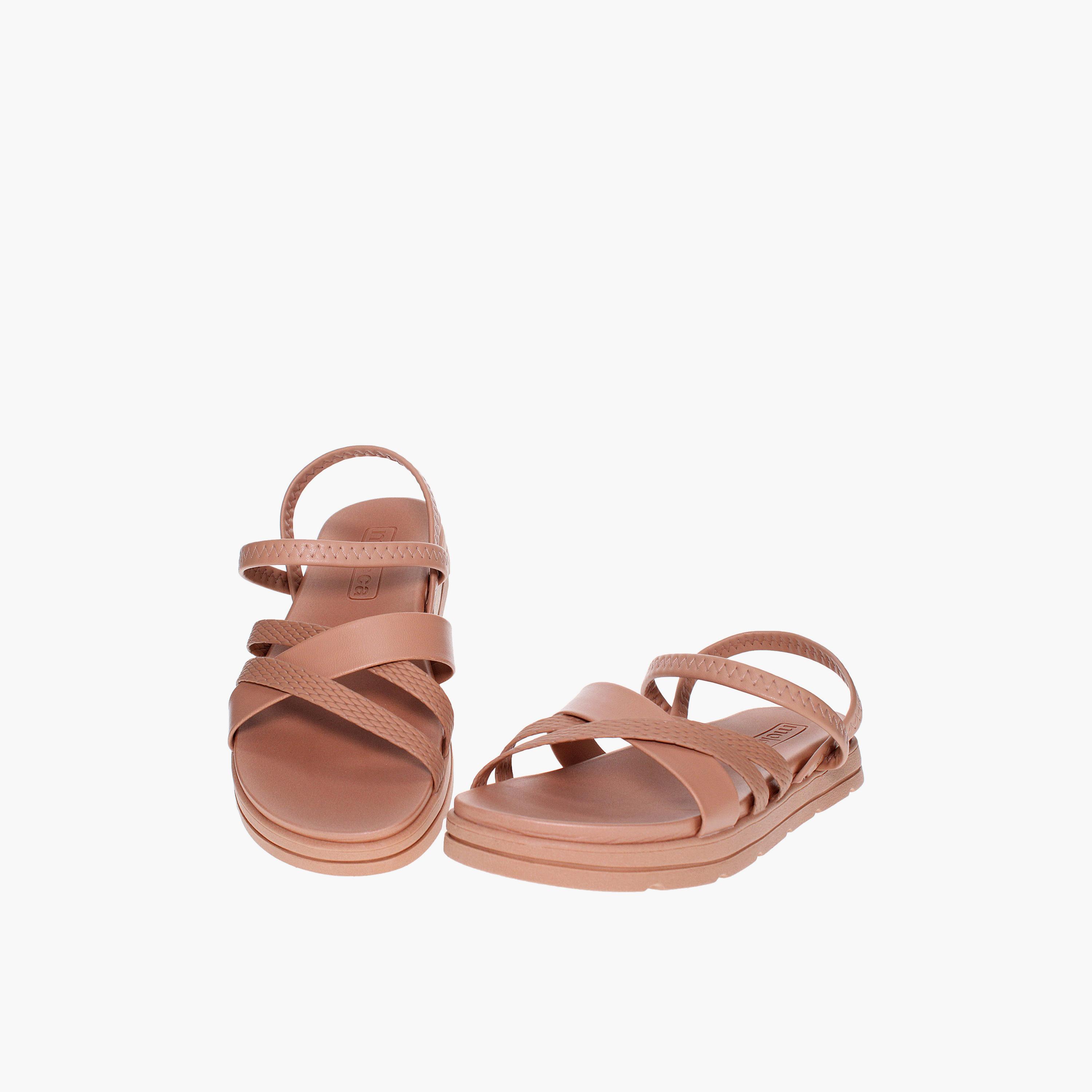 Moleca by Geoomnii Women's Elastic Flat Strap Sandals | 5490-102-26664-52531        -women-shoes-sandals-flats-image-2