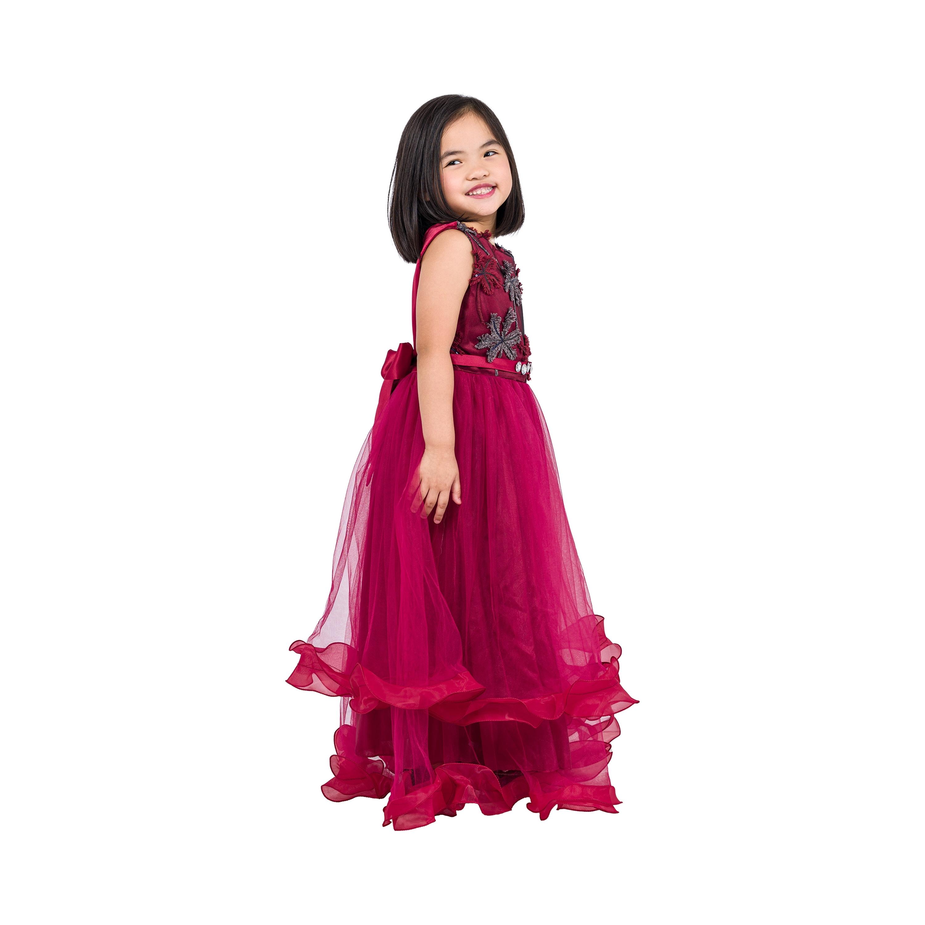 Babyqlo Embroidered Sleeveless Party Dress-girls-clothing-dressesandjumpsuits-image-3