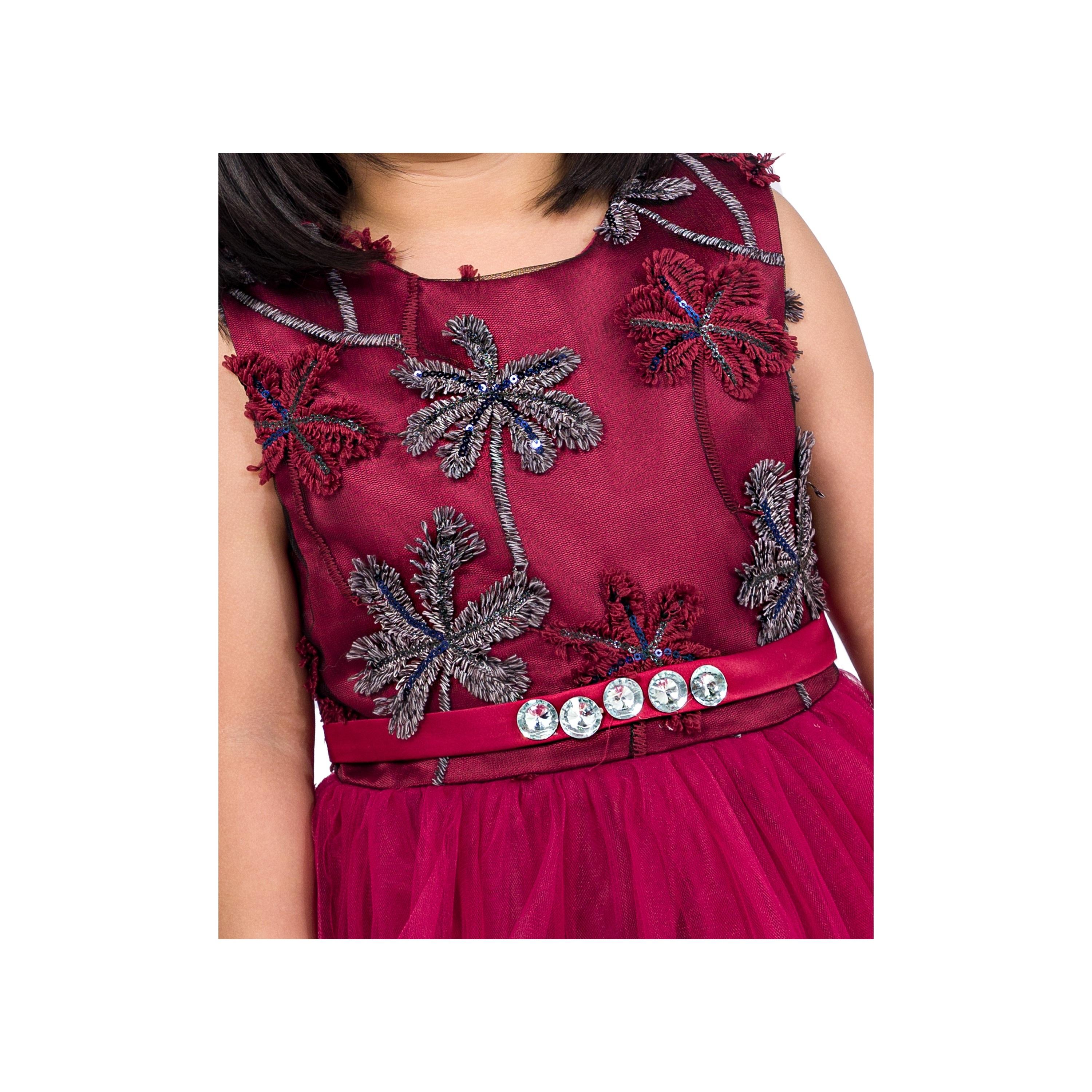 Babyqlo Embroidered Sleeveless Party Dress-girls-clothing-dressesandjumpsuits-image-4