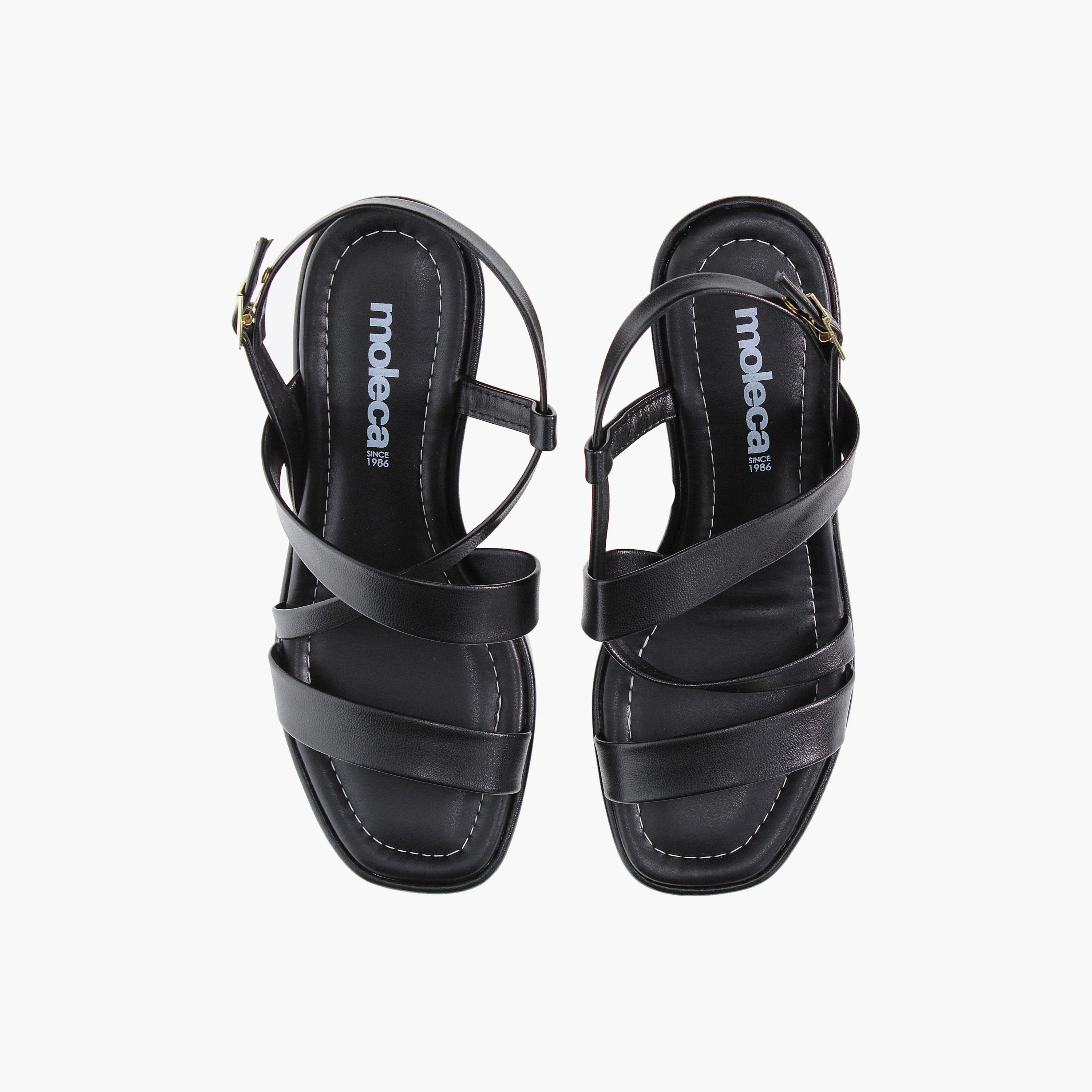 موليكا - حذاء نسائي بكعب عالي ومشبك | 5492-101-9569-15745-women-shoes-sandals-heeled-image-5