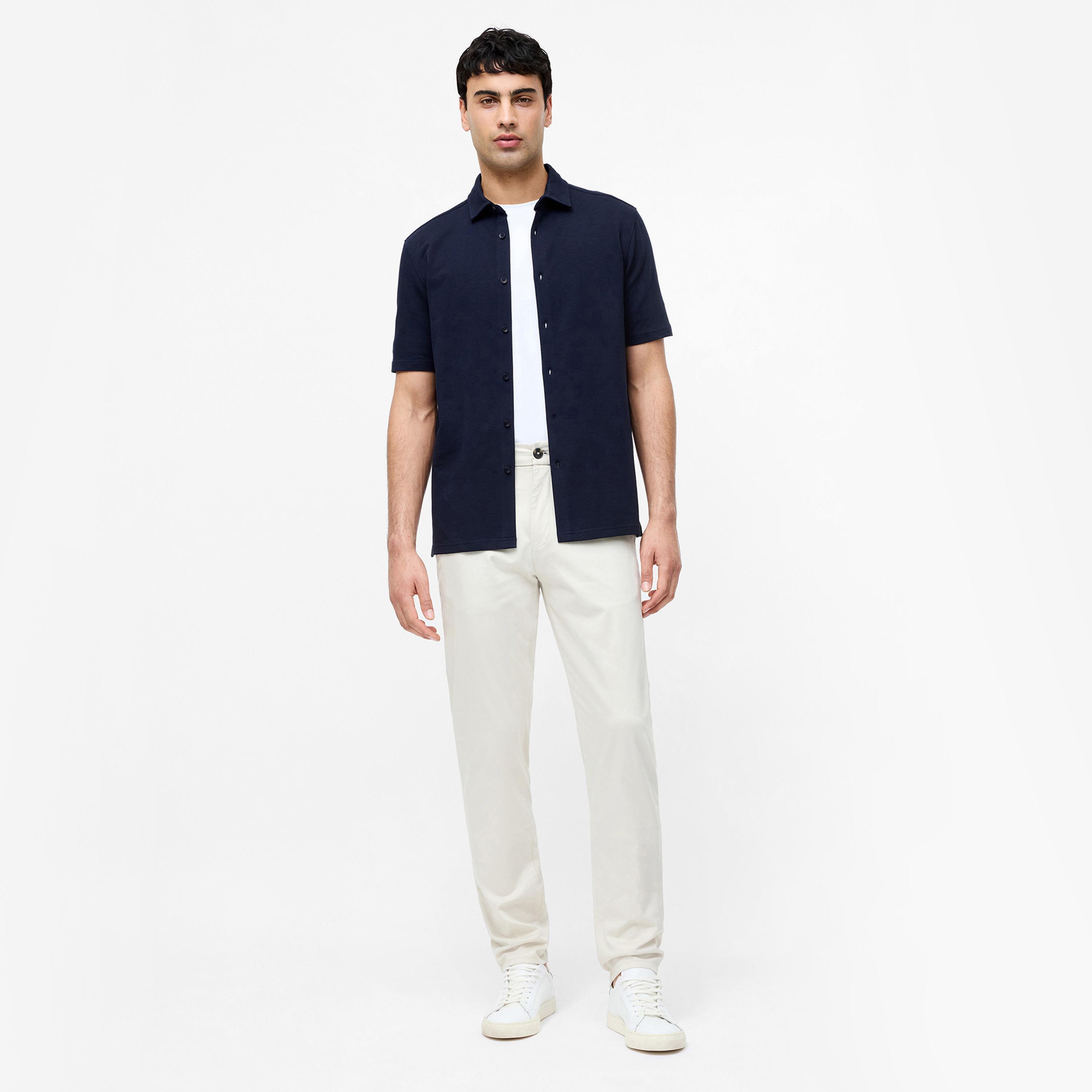 French Connection Regular Fit Mid-Rise Button with Zip Fly Men's Chinos-men-clothing-bottoms-trousersandchinos-chinos-image-2