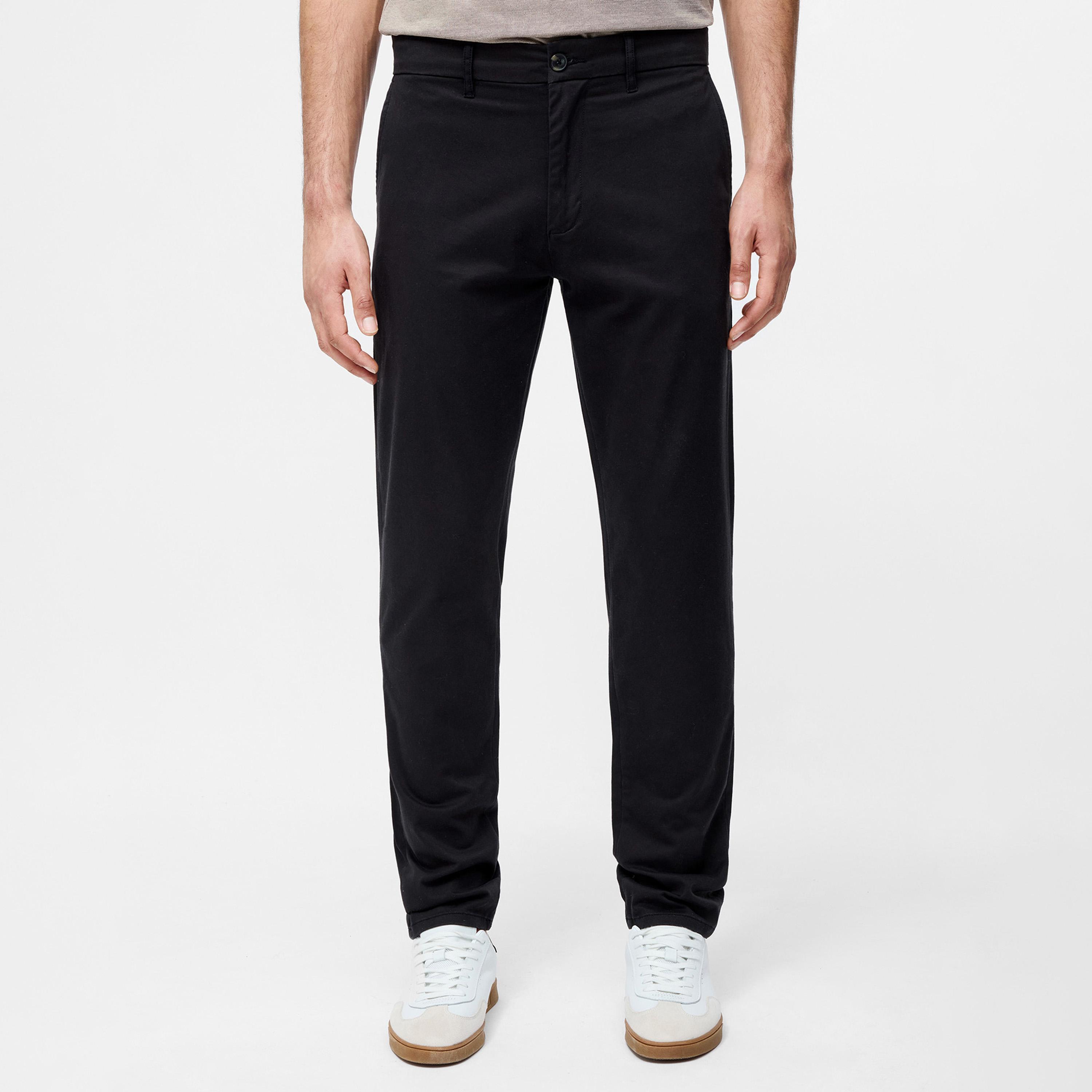 French Connection Regular Fit Mid-Rise Button with Zip Fly Men's Chinos-men-clothing-bottoms-trousersandchinos-chinos-image-1