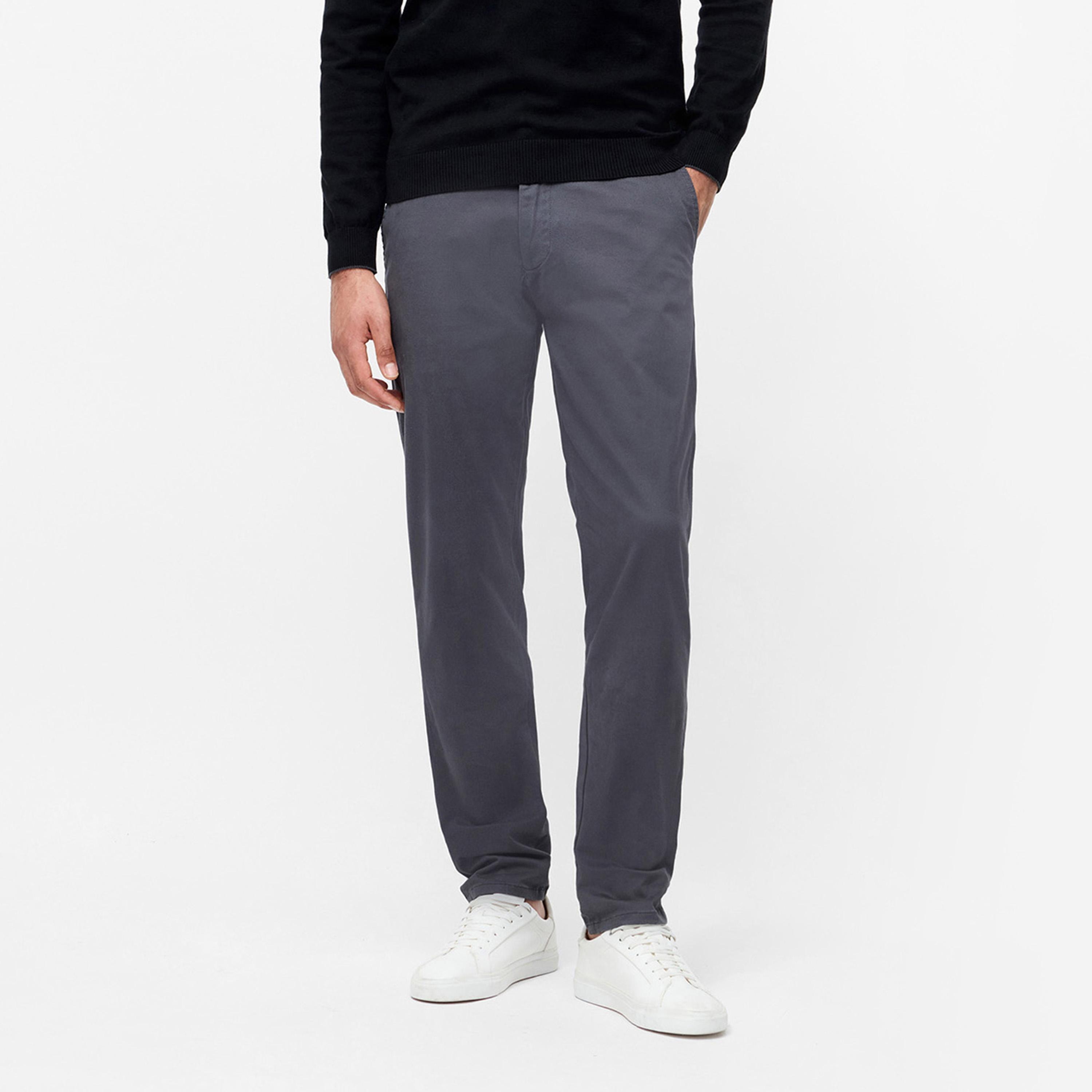 French Connection Regular Fit Mid-Rise Button with Zip Fly Men's Chinos-men-clothing-bottoms-trousersandchinos-chinos-image-1
