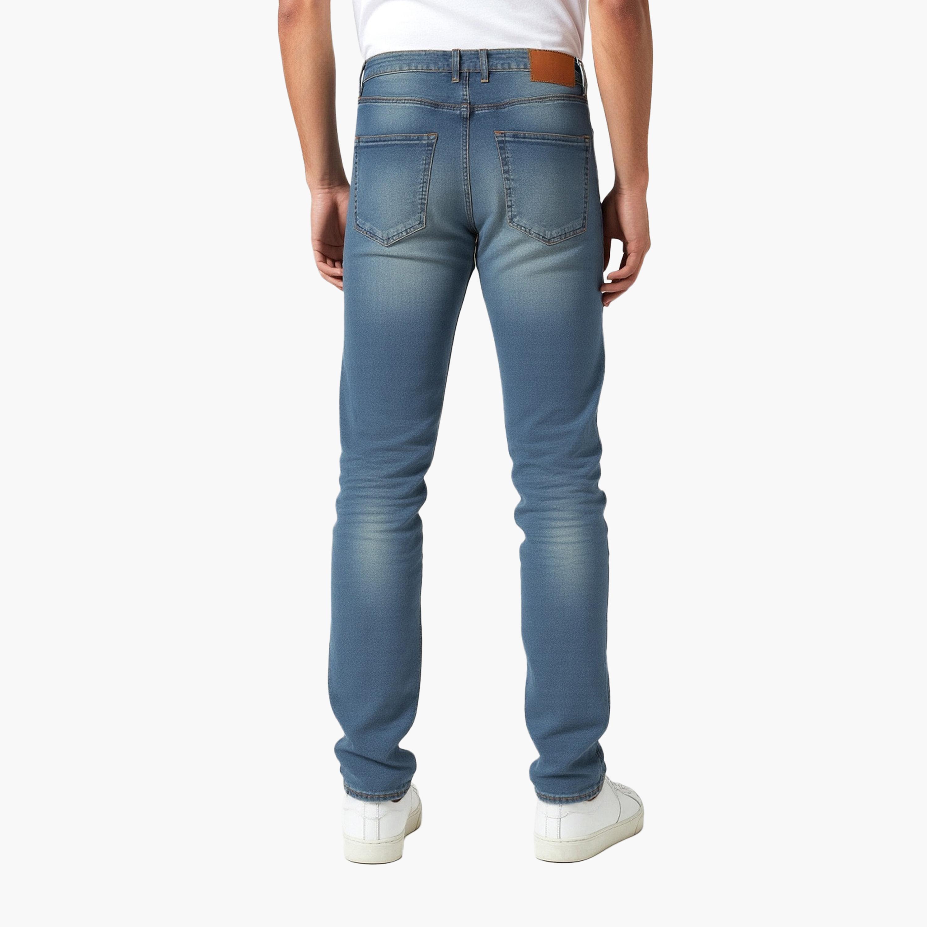 French Connection Regular Fit Washed Mid-Rise Men's Jeans-men-clothing-bottoms-jeans-image-4