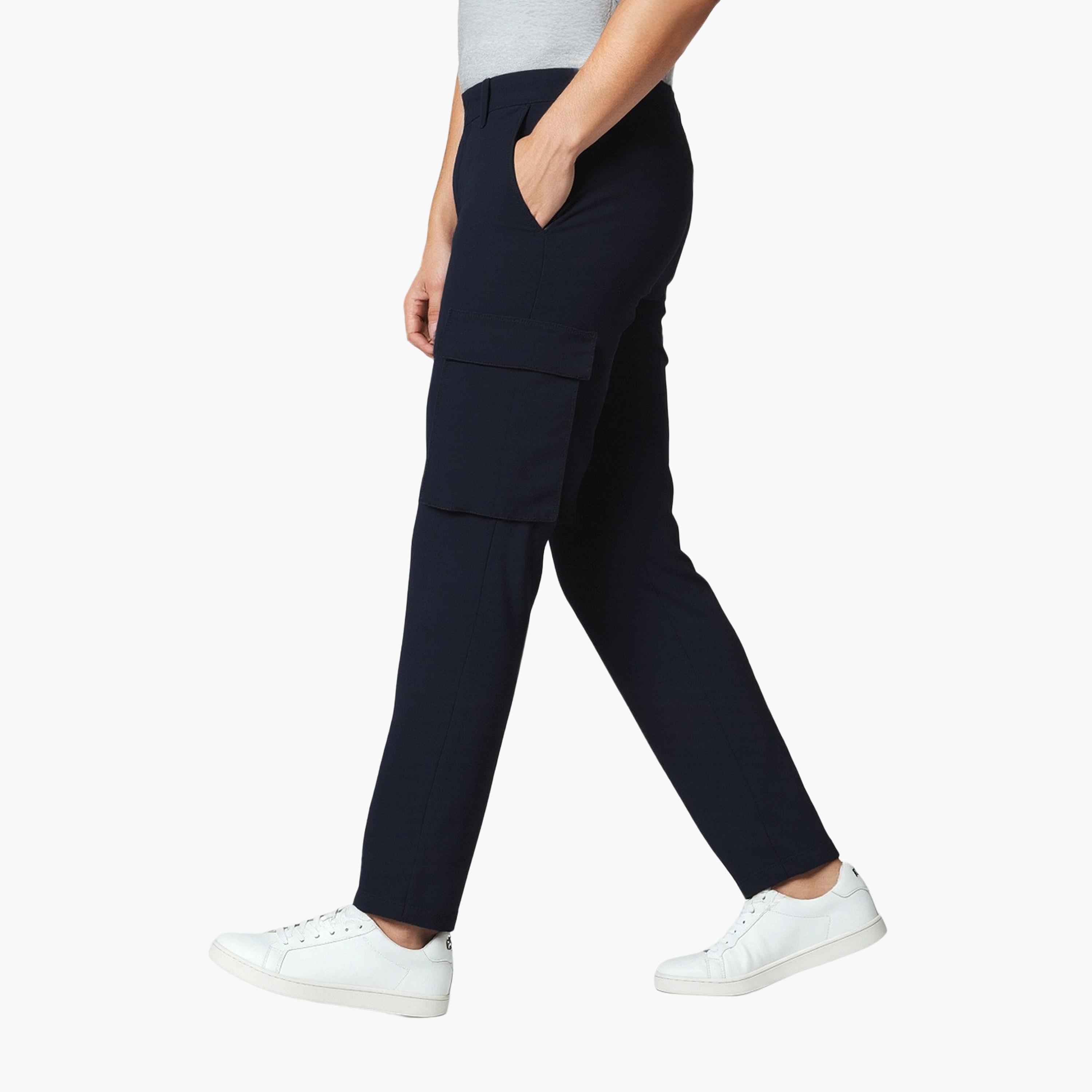 French Connection Regular Fit Mid-Rise Buttoned Men's Cargo Trousers-men-clothing-bottoms-trousersandchinos-trousers-image-3