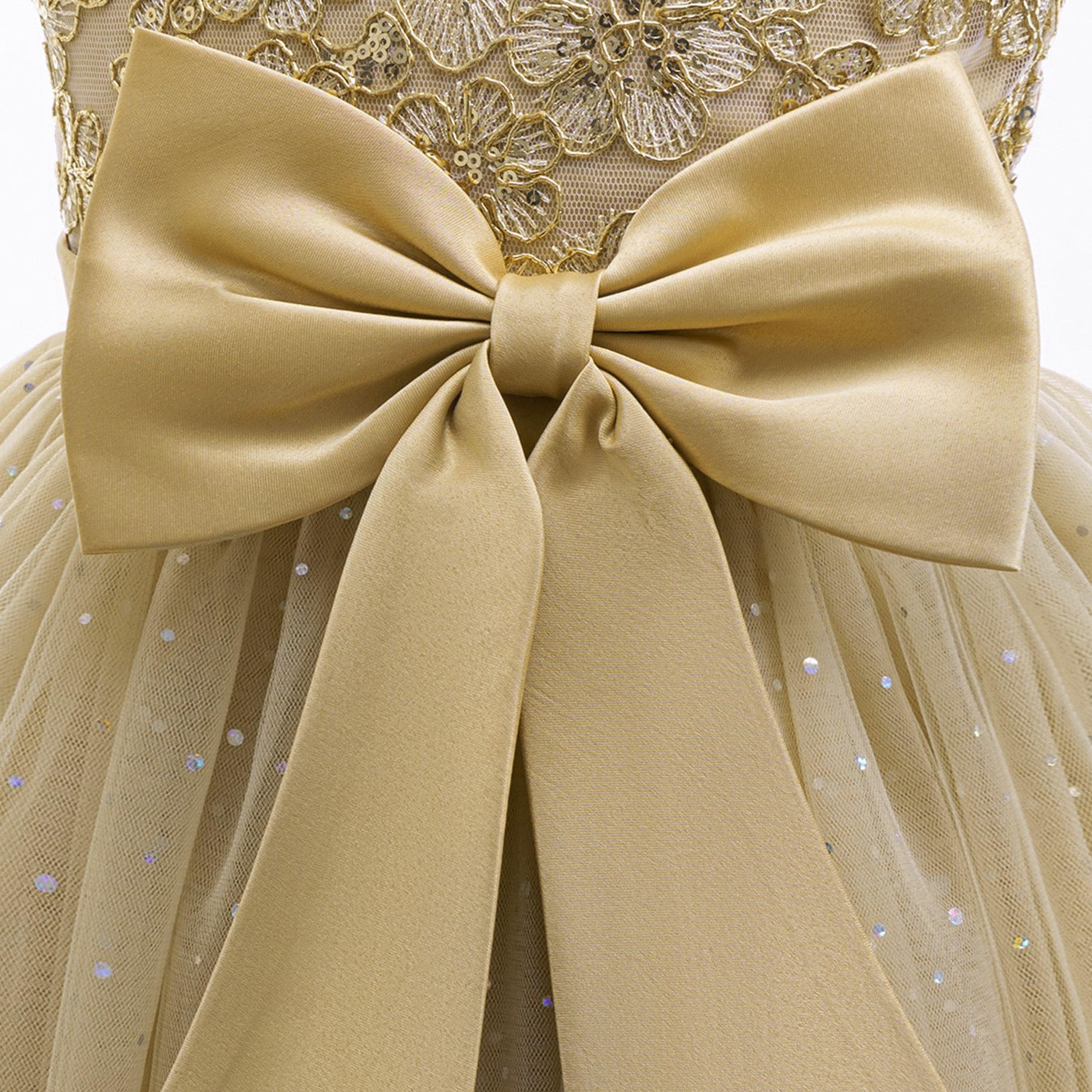 فستان حفلات بناتي من التول اللامع مع فيونكة من بيبي كلو-girls-clothing-dressesandjumpsuits-image-6