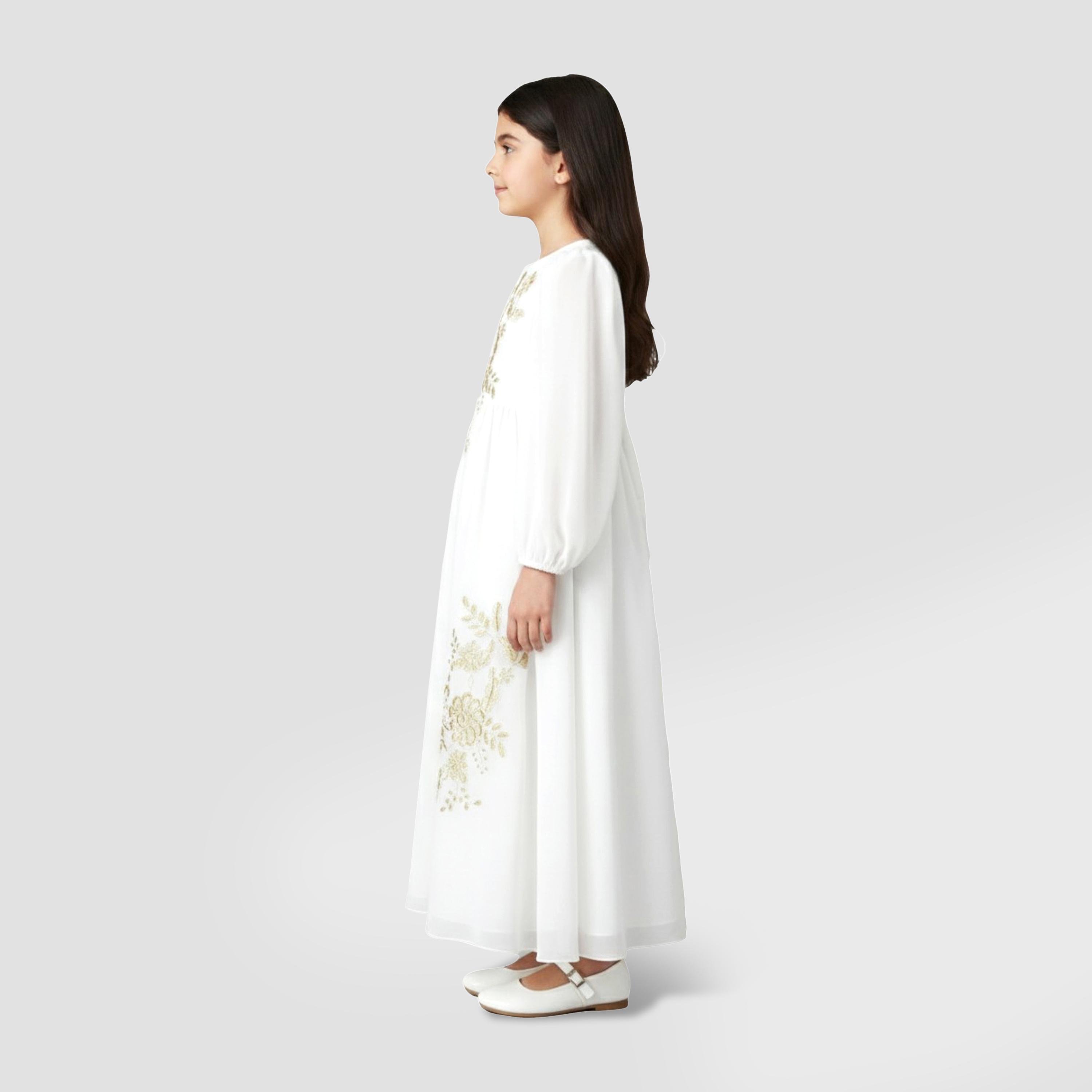 فستان ماكسي عربي بتطريز زهور للأطفال من بيبي كلو-girls-clothing-dressesandjumpsuits-image-2
