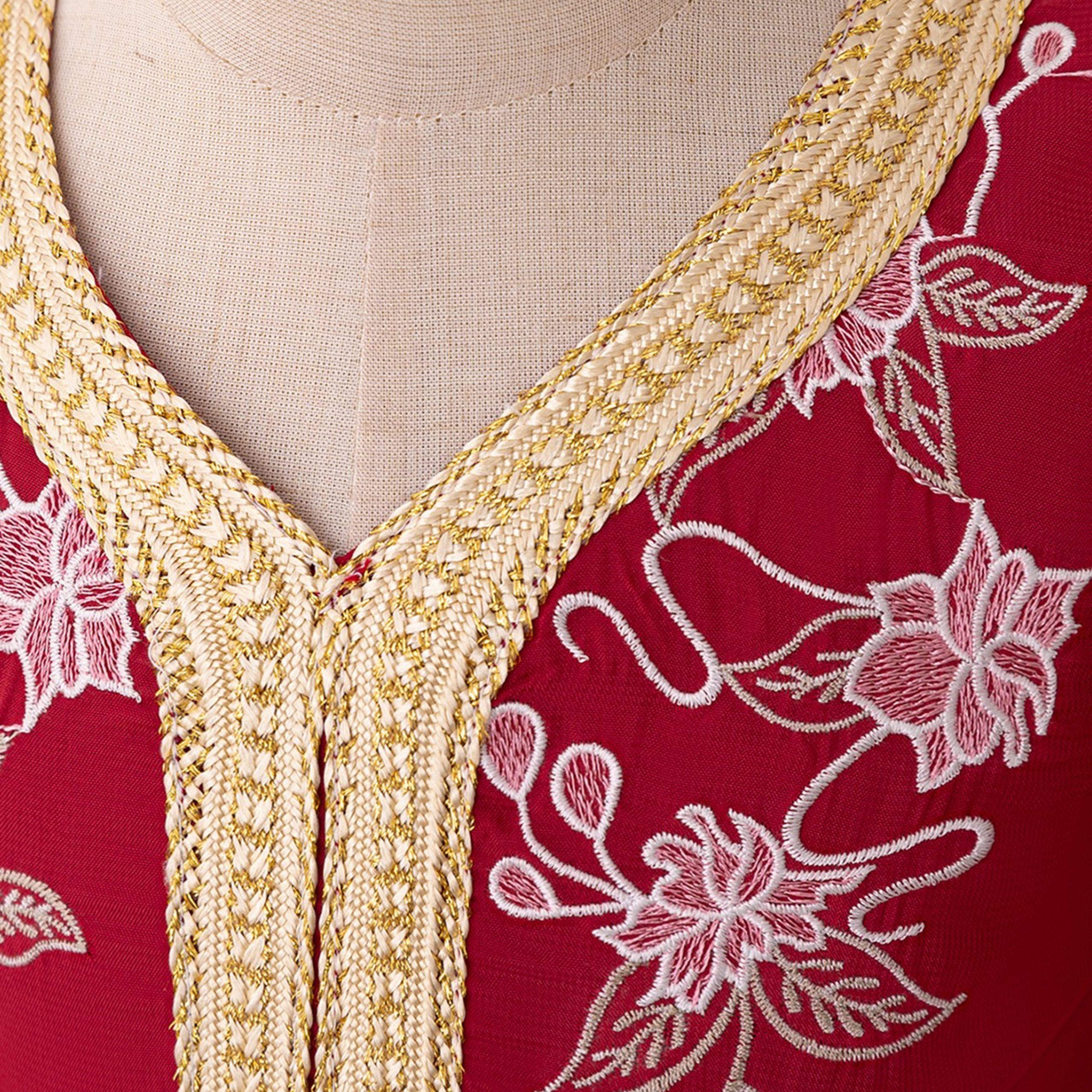 Babyqlo Arabic Embroidered Maxi Dress-girls-clothing-dressesandjumpsuits-image-4