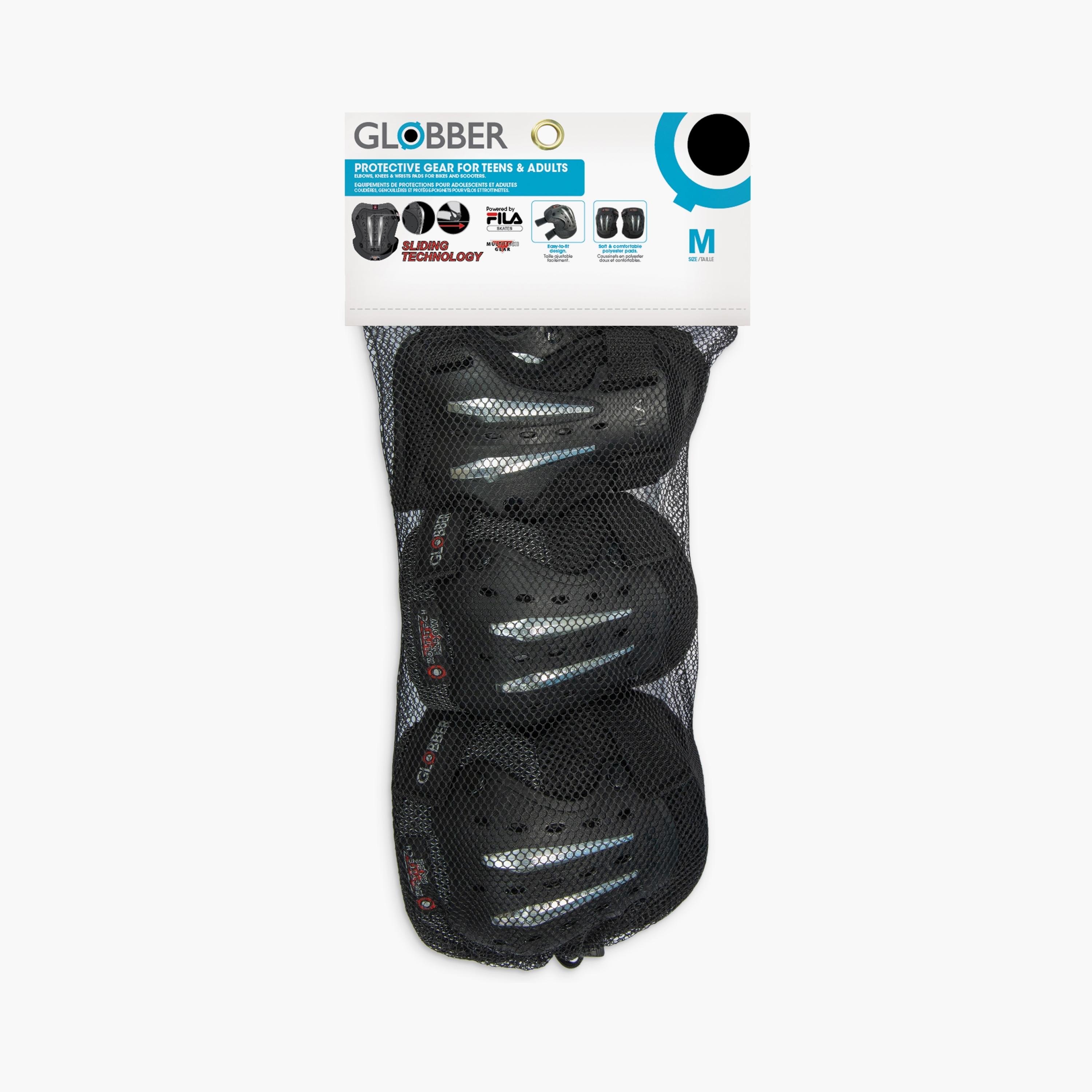 Globber Fila Wrist Guards, Knee with Elbow Pads Protective Gear Set-toys-outdoor-bikesandrideons-bikesafetyaccessories-image-1