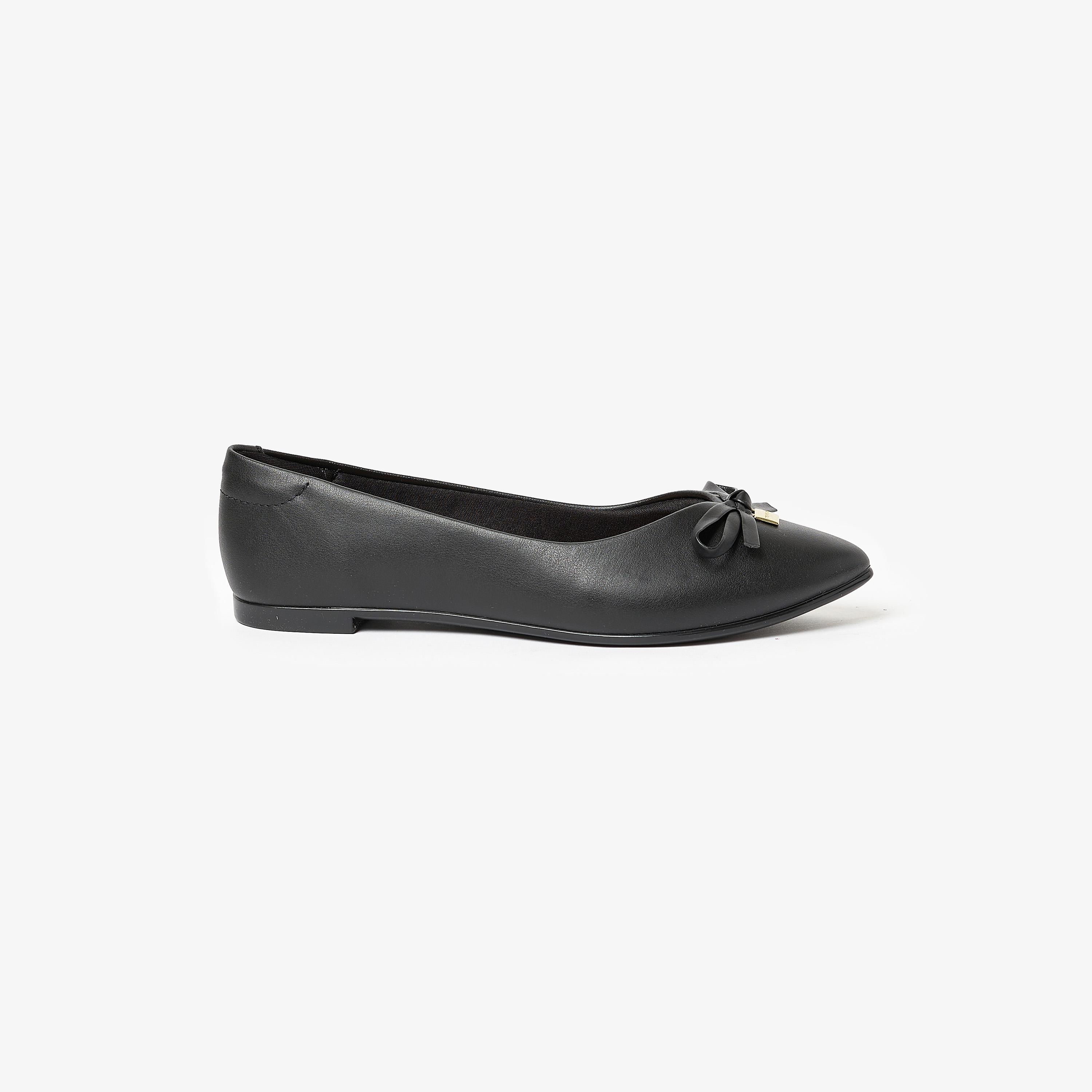 حذاء باليرينا من موليكا للنساء بمقدمة مدببة مع مزينة من فيونكة | 5635-838-7800-women-shoes-ballerinas-image-2