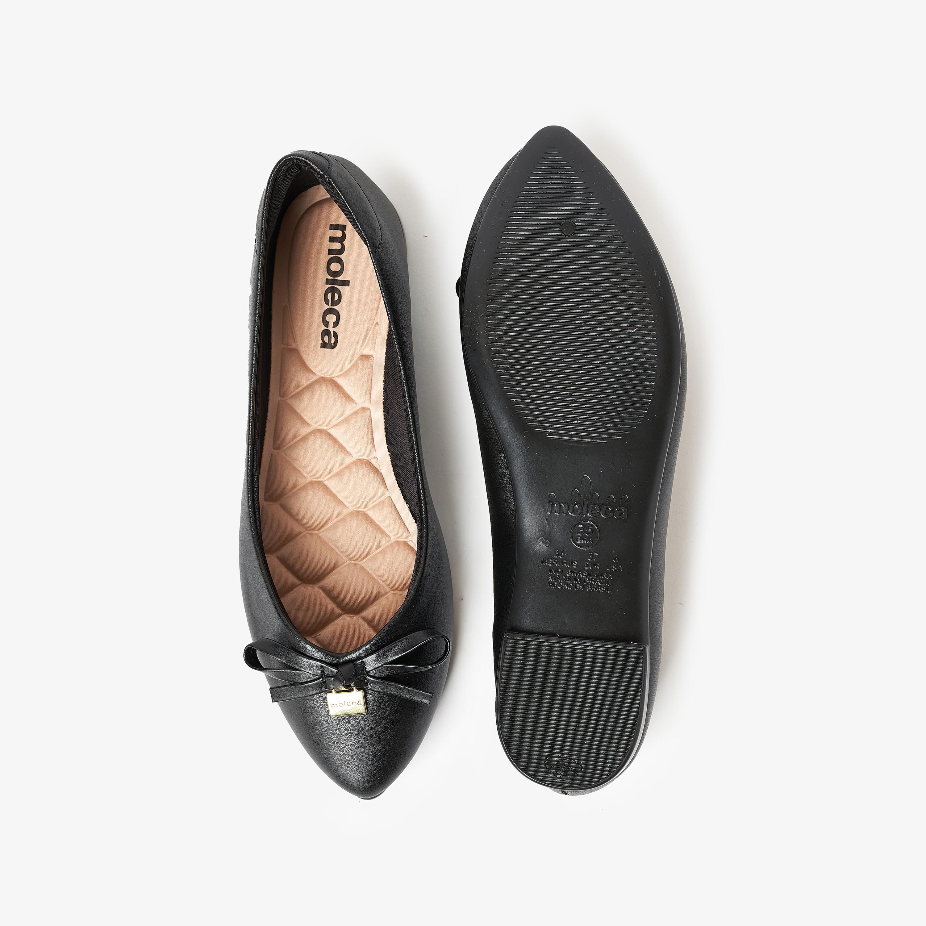 حذاء باليرينا من موليكا للنساء بمقدمة مدببة مع مزينة من فيونكة | 5635-838-7800-women-shoes-ballerinas-image-4