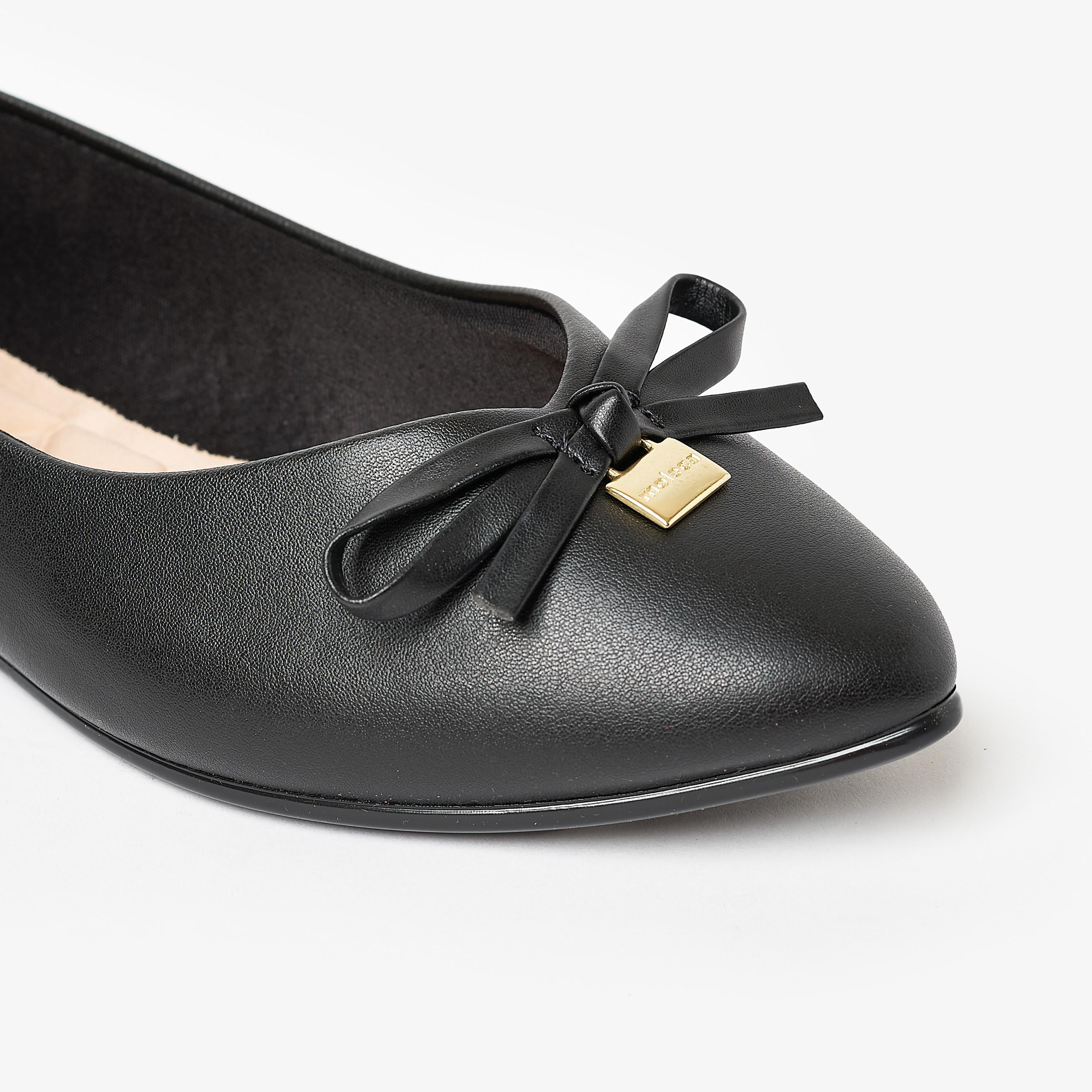 حذاء باليرينا من موليكا للنساء بمقدمة مدببة مع مزينة من فيونكة | 5635-838-7800-women-shoes-ballerinas-image-5