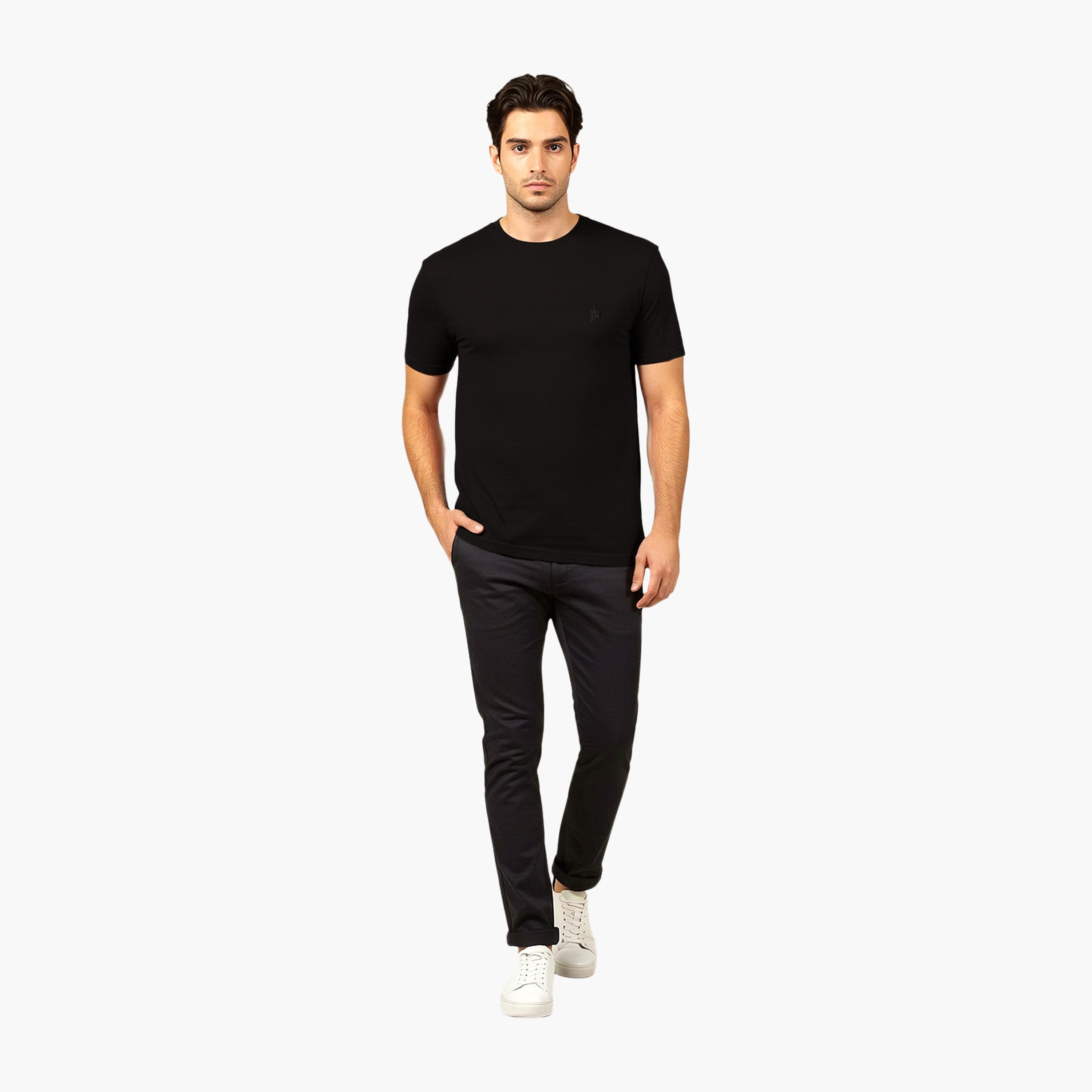عبوة من 3 تيشيرتات رجالية سادة بأكمام قصيرة ورقبة دائرية من فرينش كونيكشن-men-clothing-tshirtsandpolos-tshirts-image-2
