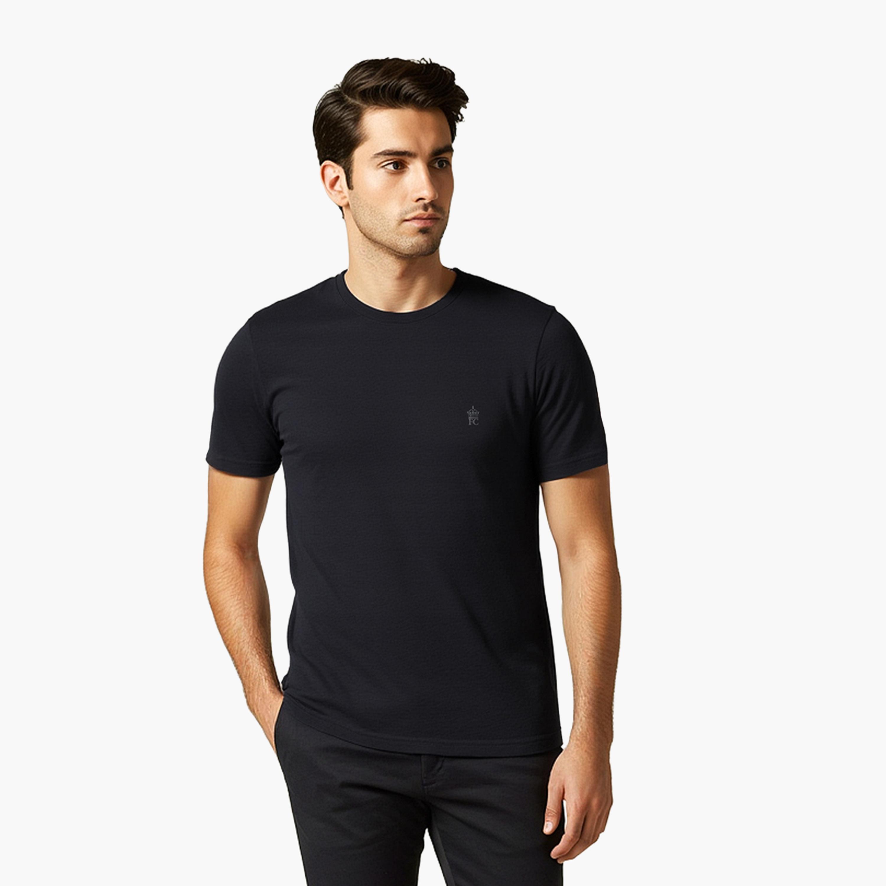 French Connection Pack of 3 Plain Crew Neck Short Sleeves Men's T-Shirt-men-clothing-tshirtsandpolos-tshirts-image-2