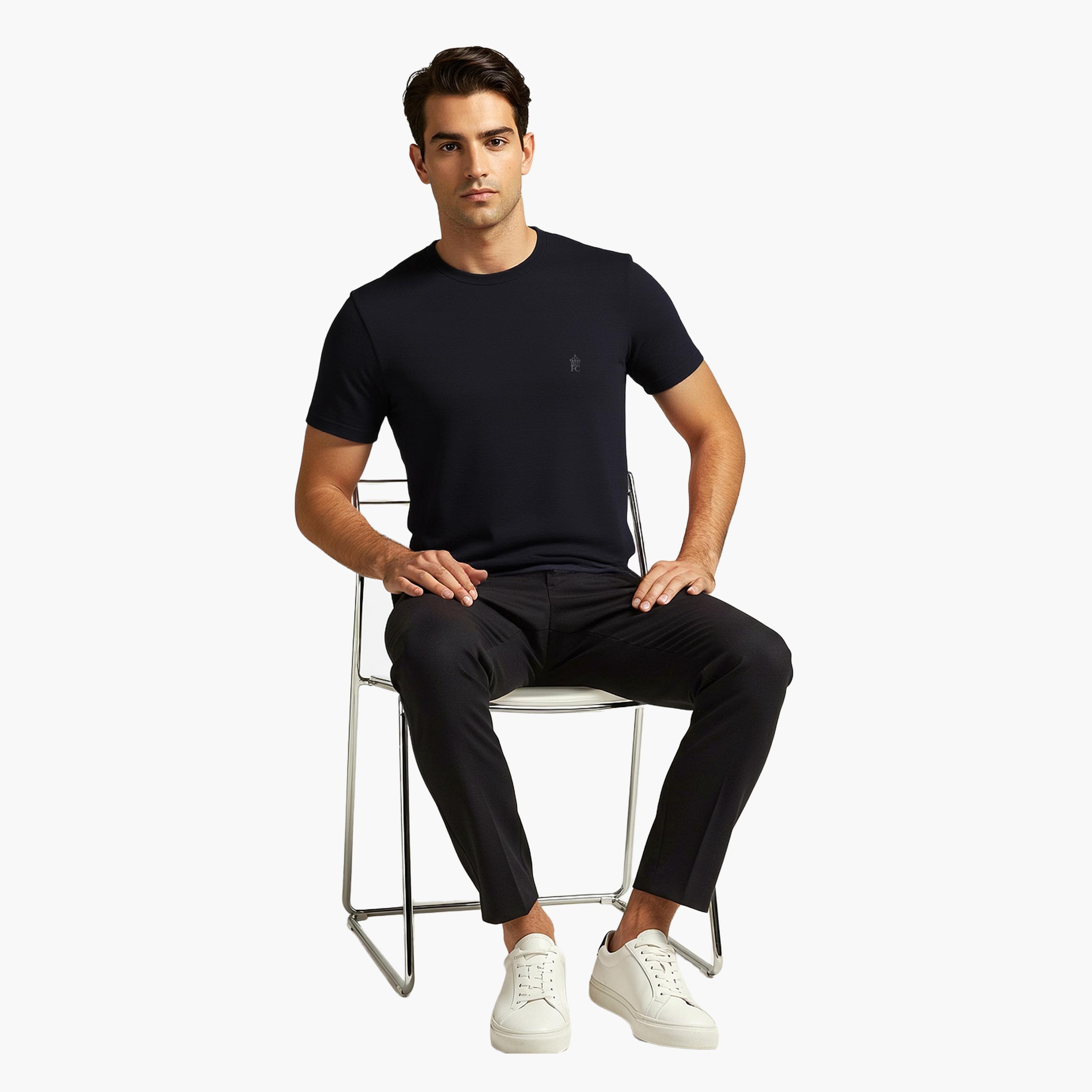 French Connection Pack of 3 Plain Crew Neck Short Sleeves Men's T-Shirt-men-clothing-tshirtsandpolos-tshirts-image-5