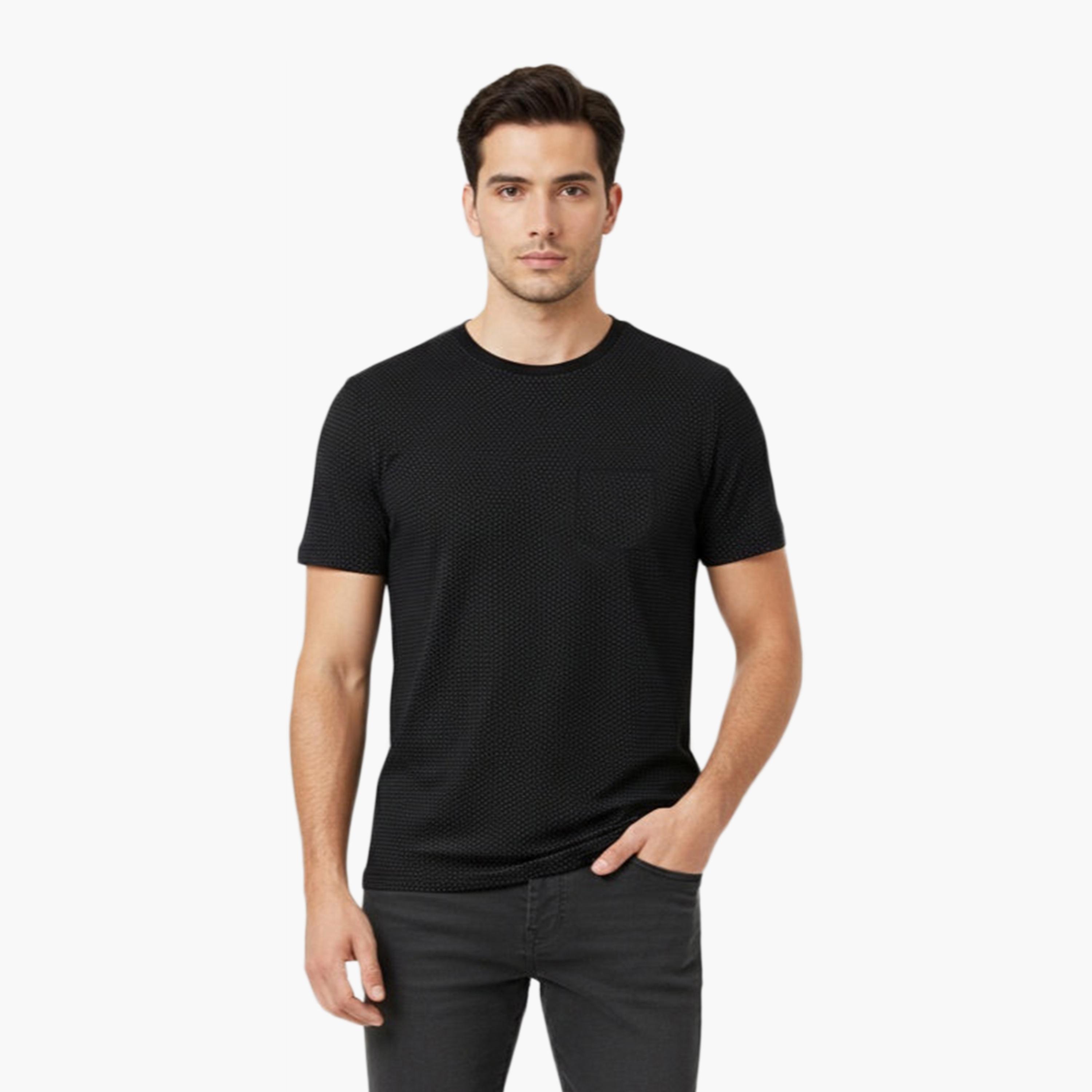 French Connection Plain Crew Neck Short Sleeves Men's T-Shirt-men-clothing-tshirtsandpolos-tshirts-image-1