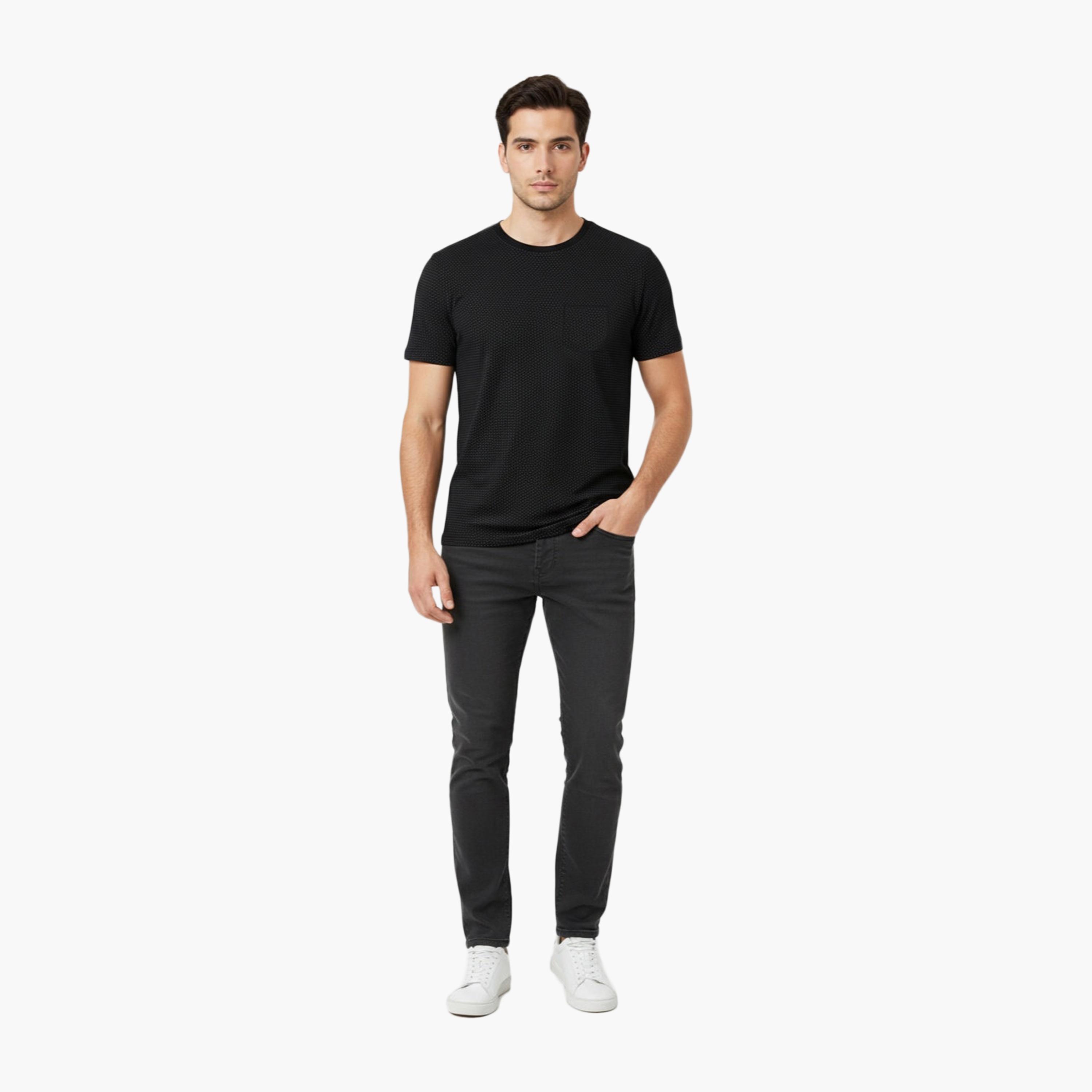 French Connection Plain Crew Neck Short Sleeves Men's T-Shirt-men-clothing-tshirtsandpolos-tshirts-image-2