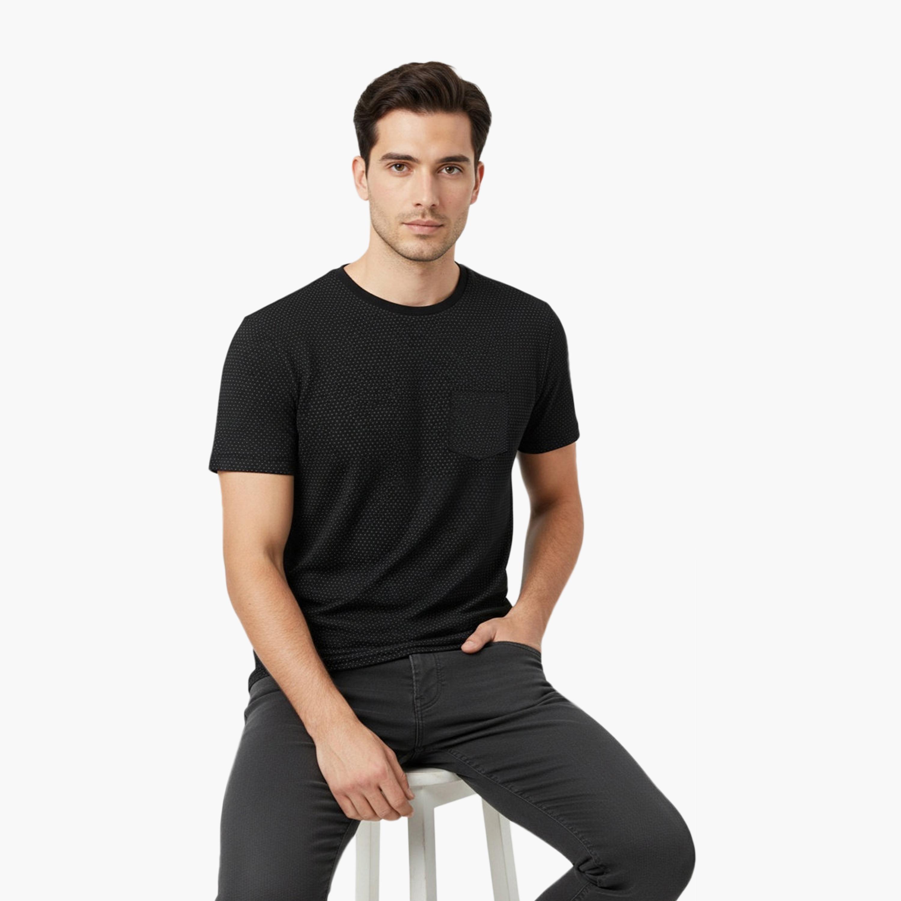 French Connection Plain Crew Neck Short Sleeves Men's T-Shirt-men-clothing-tshirtsandpolos-tshirts-image-4