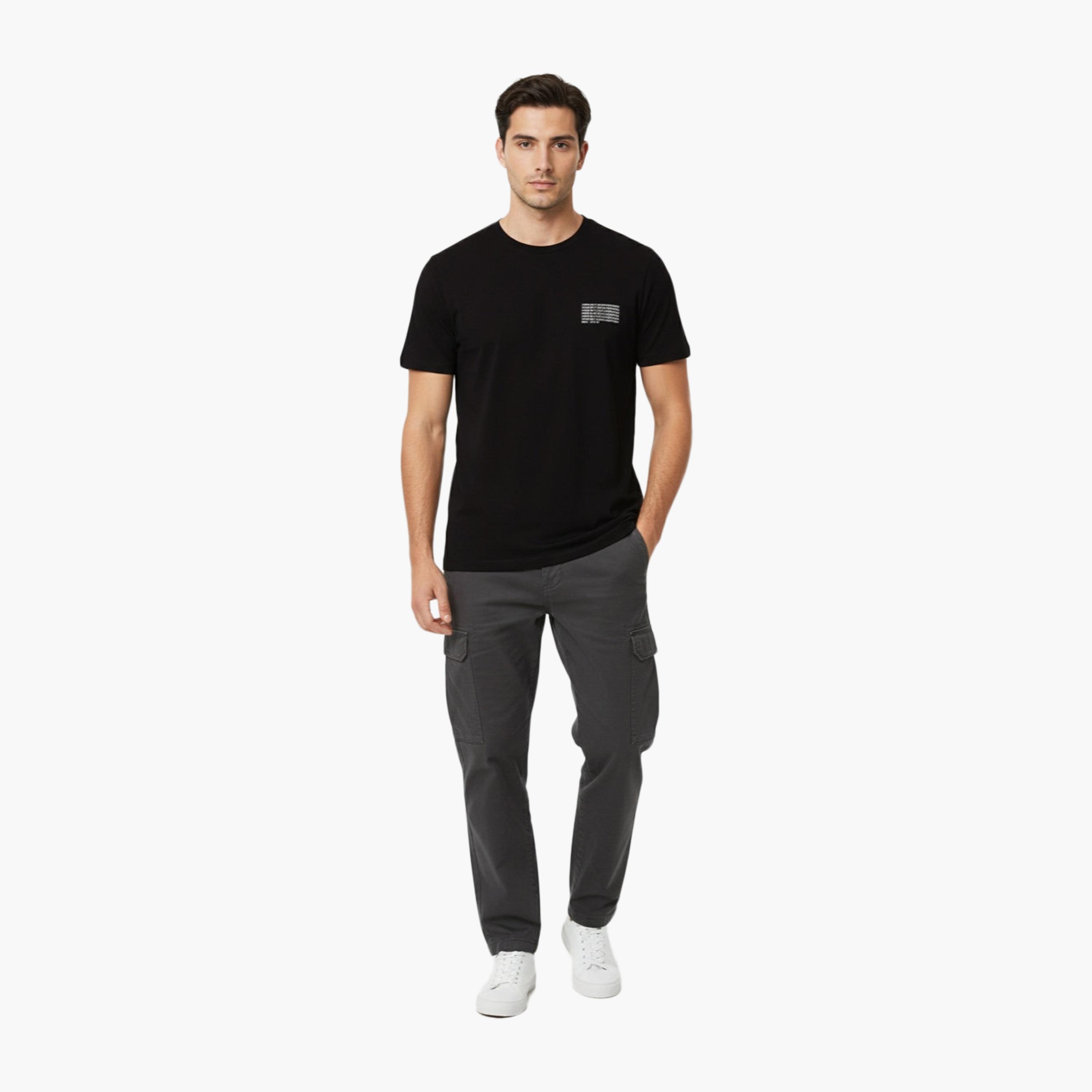 French Connection Plain Crew Neck Short Sleeves Men's T-Shirt-men-clothing-tshirtsandpolos-tshirts-image-2